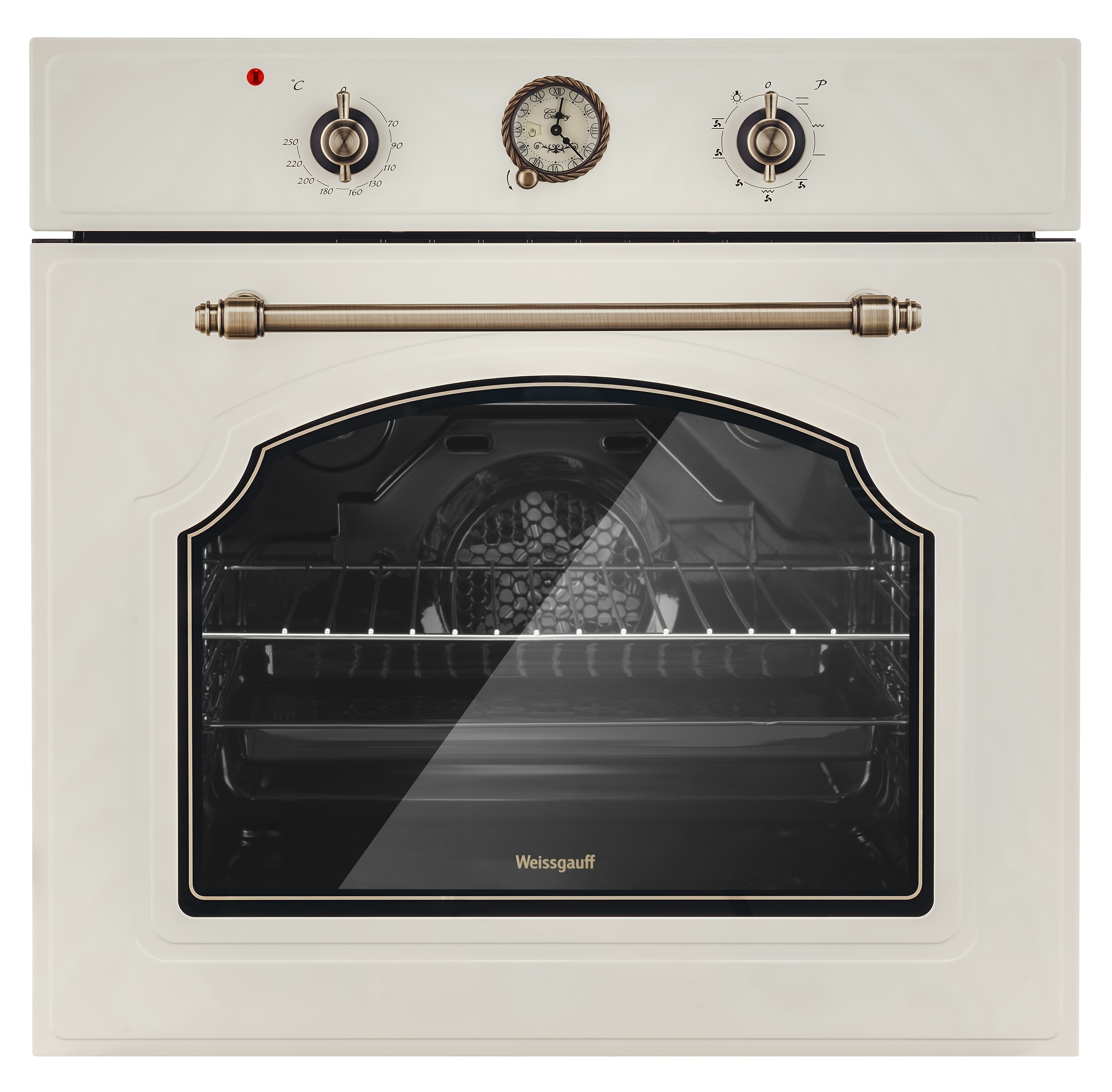 Изображение товара Духовой шкаф Weissgauff EOA 69 OW в стиле RUSTIC с 9 режимами и гидролизной очисткой