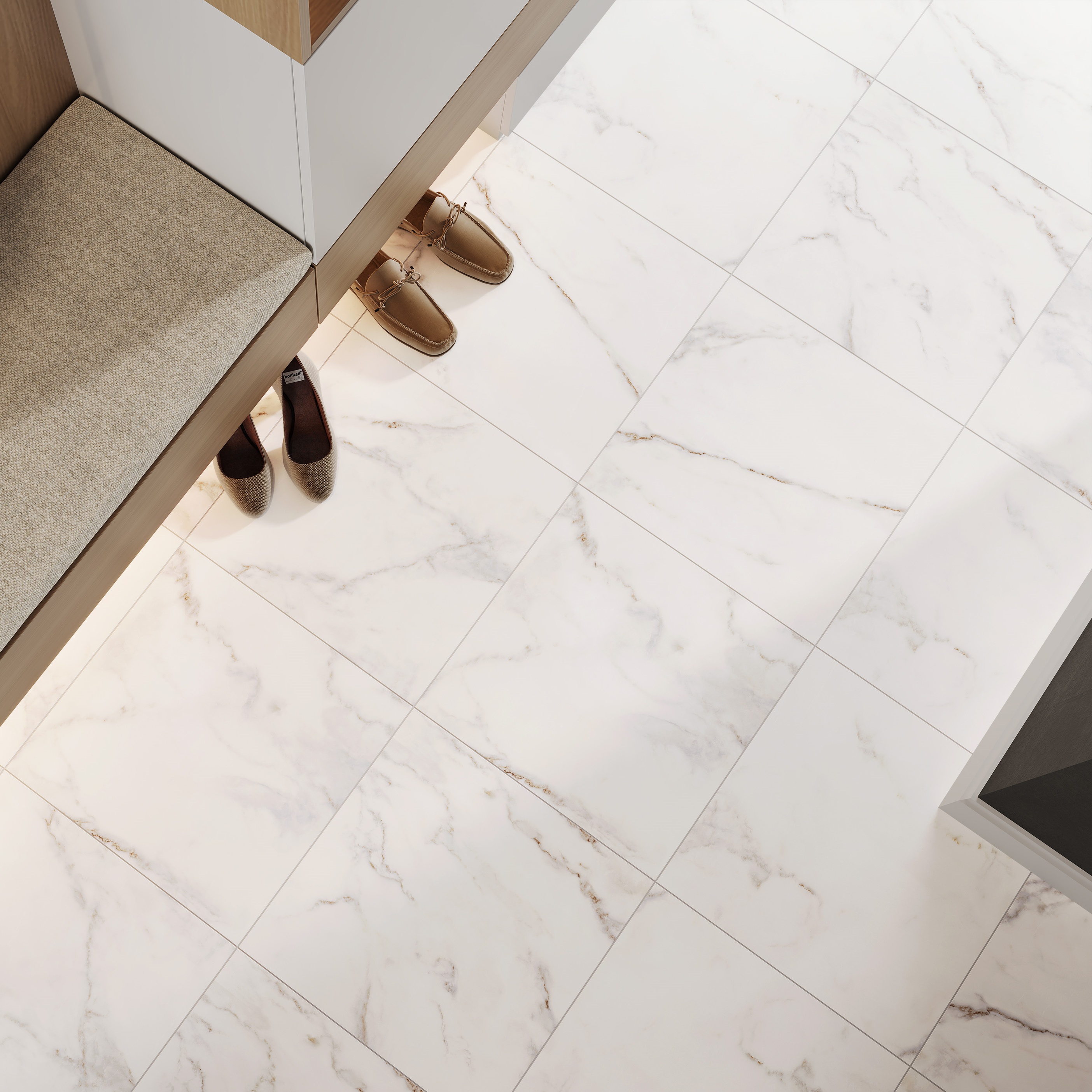 Изображение товара Глазурованный керамогранит Atlantic 42x42 см 1.587 м² матовый цвет белый