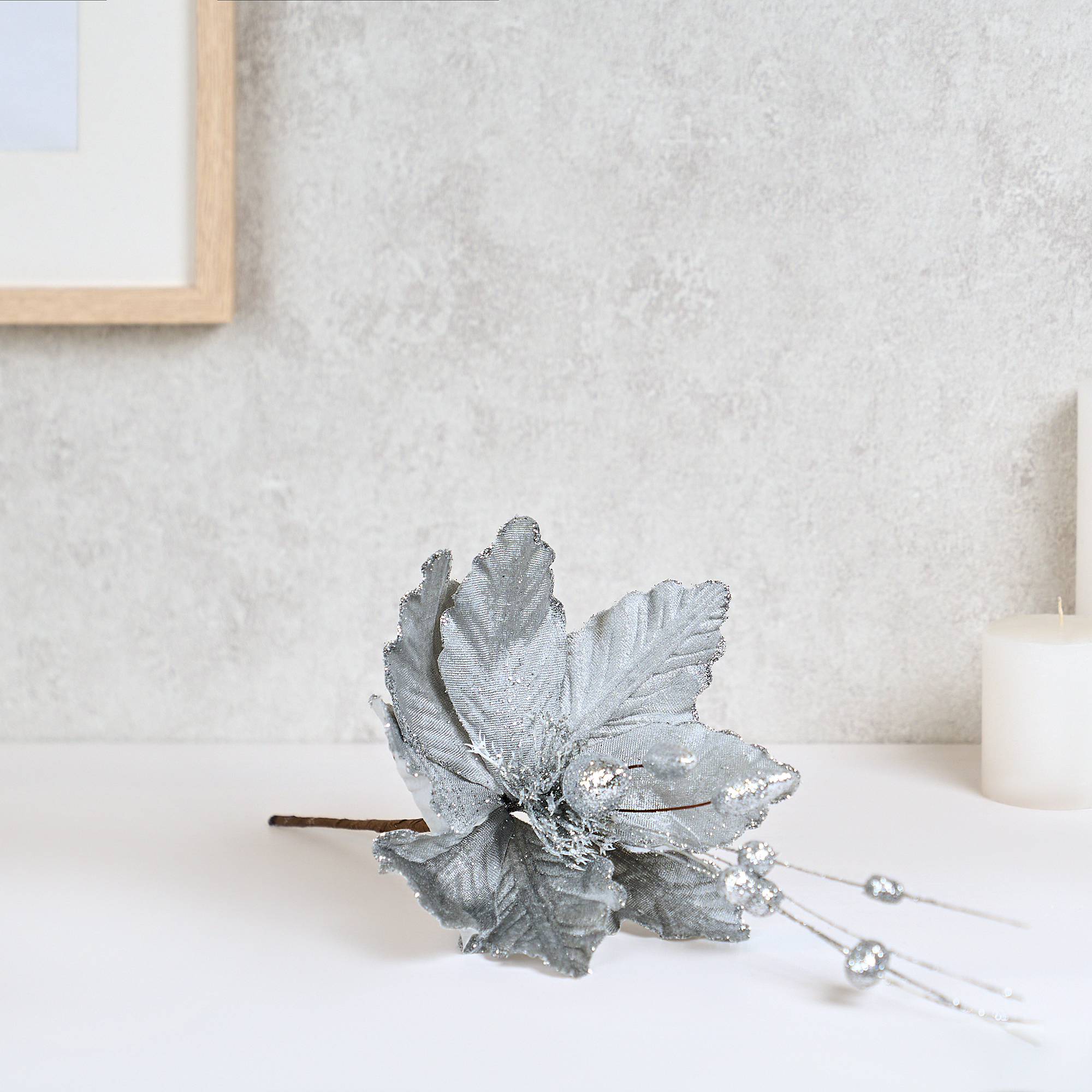 Изображение товара Цветок декоративный KREAFORTA 39 см серый