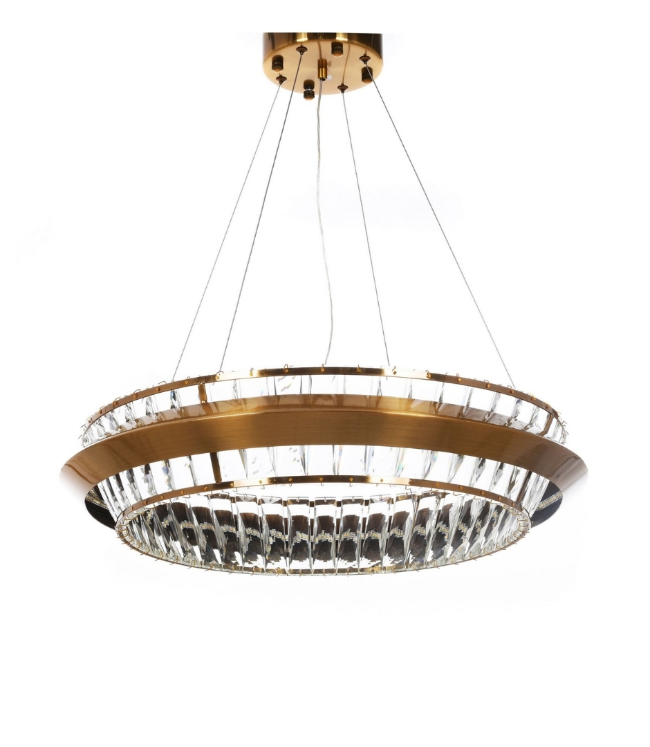 Изображение товара Люстра подвесная Lumina deco Drevia Ldp 8021-600 md 43 м² бронза прозрачный хрусталь