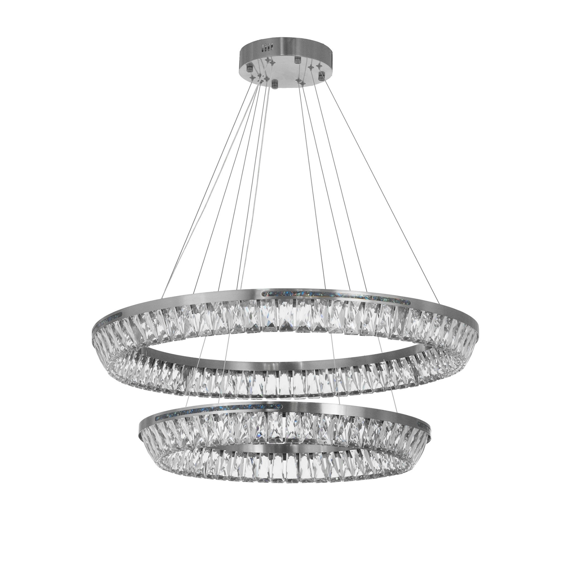 Изображение товара Подвесной светильник Lumina Deco LDP 6031-800-600 CHR, современный дизайн, нейтральный белый свет