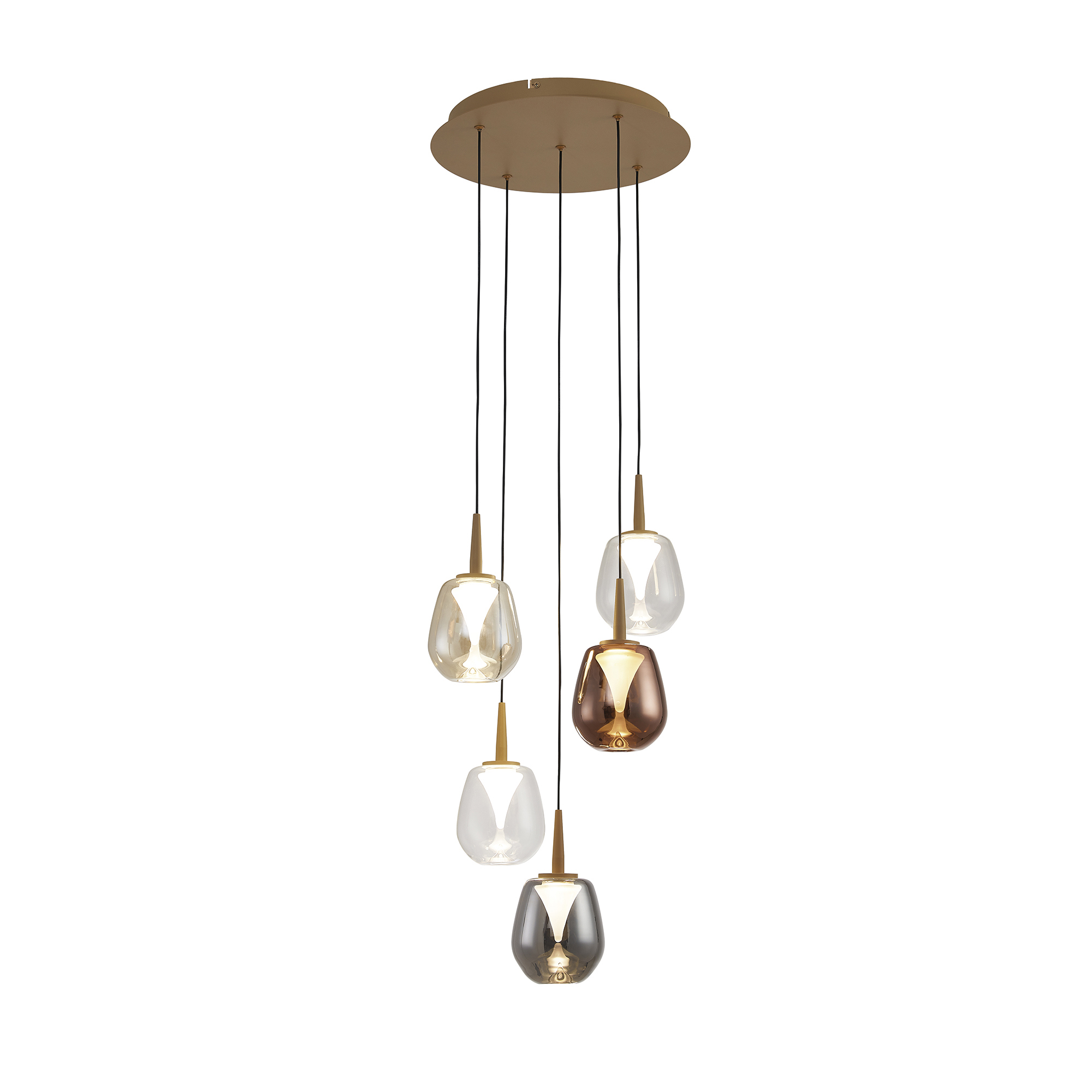 Изображение товара Люстра подвесная светодиодная Mantra Andromeda 8932+5PL 8 м² теплый белый свет