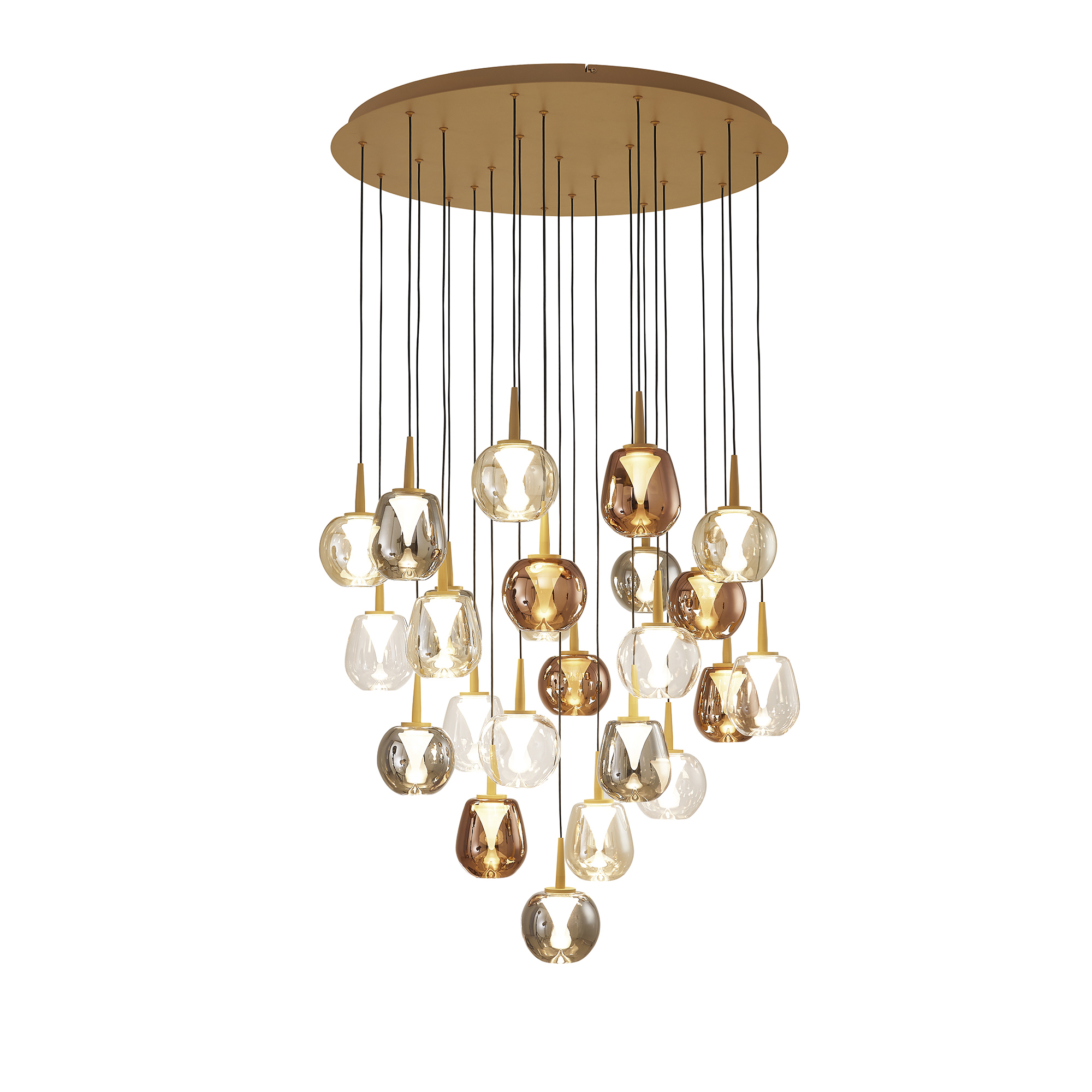 Изображение товара Люстра подвесная светодиодная Mantra Andromeda 8937+24PL 38 м² теплый белый свет