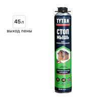 Изображение товара Пена монтажная профессиональная Tytan "Стоп мышь" выход пены 45 л летняя 750 мл