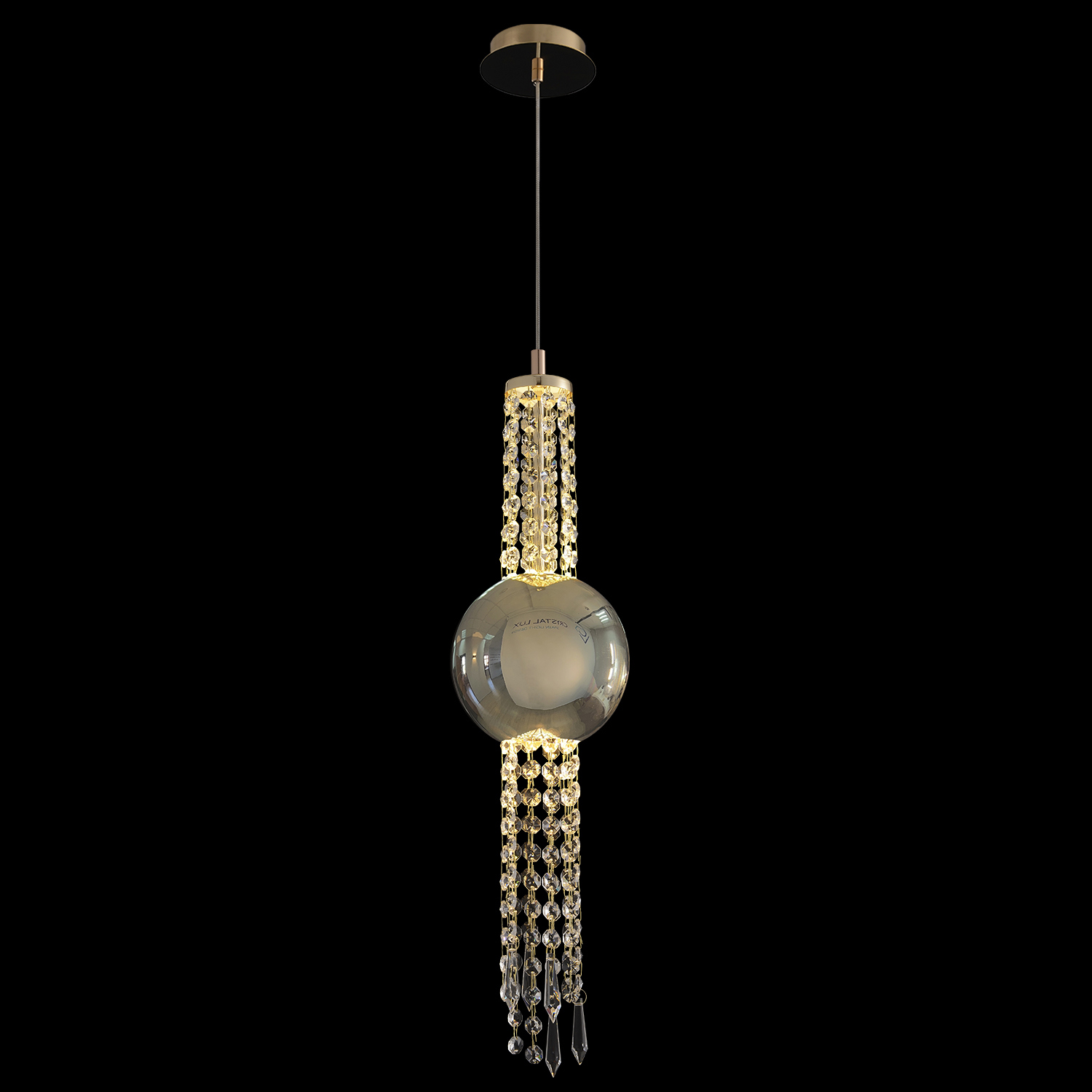 Изображение товара Подвесной светильник Crystal Lux Navajo SP3W LED Gold для современного интерьера