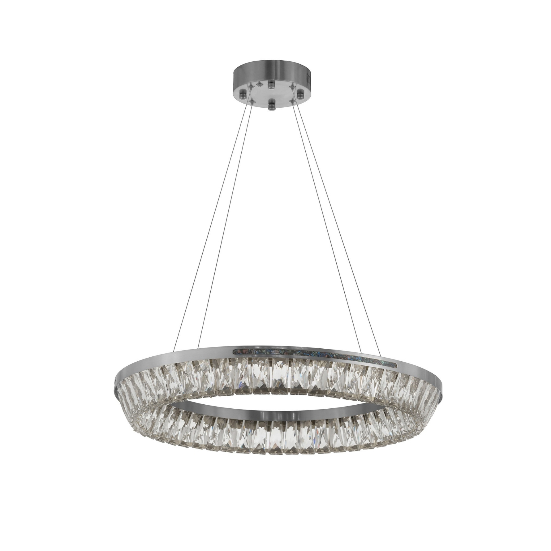 Изображение товара Светильник подвесной светодиодный Lumina deco 6031 Lmd_ldp_6031-600_chr нейтральный белый свет цвет золотой