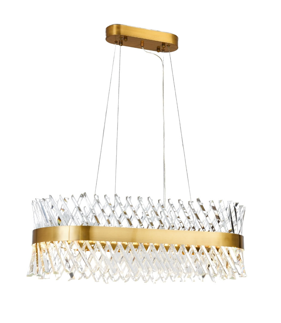 Изображение товара Люстра подвесная светодиодная Lumina deco Ringletti коллекция Ringletti 80 см