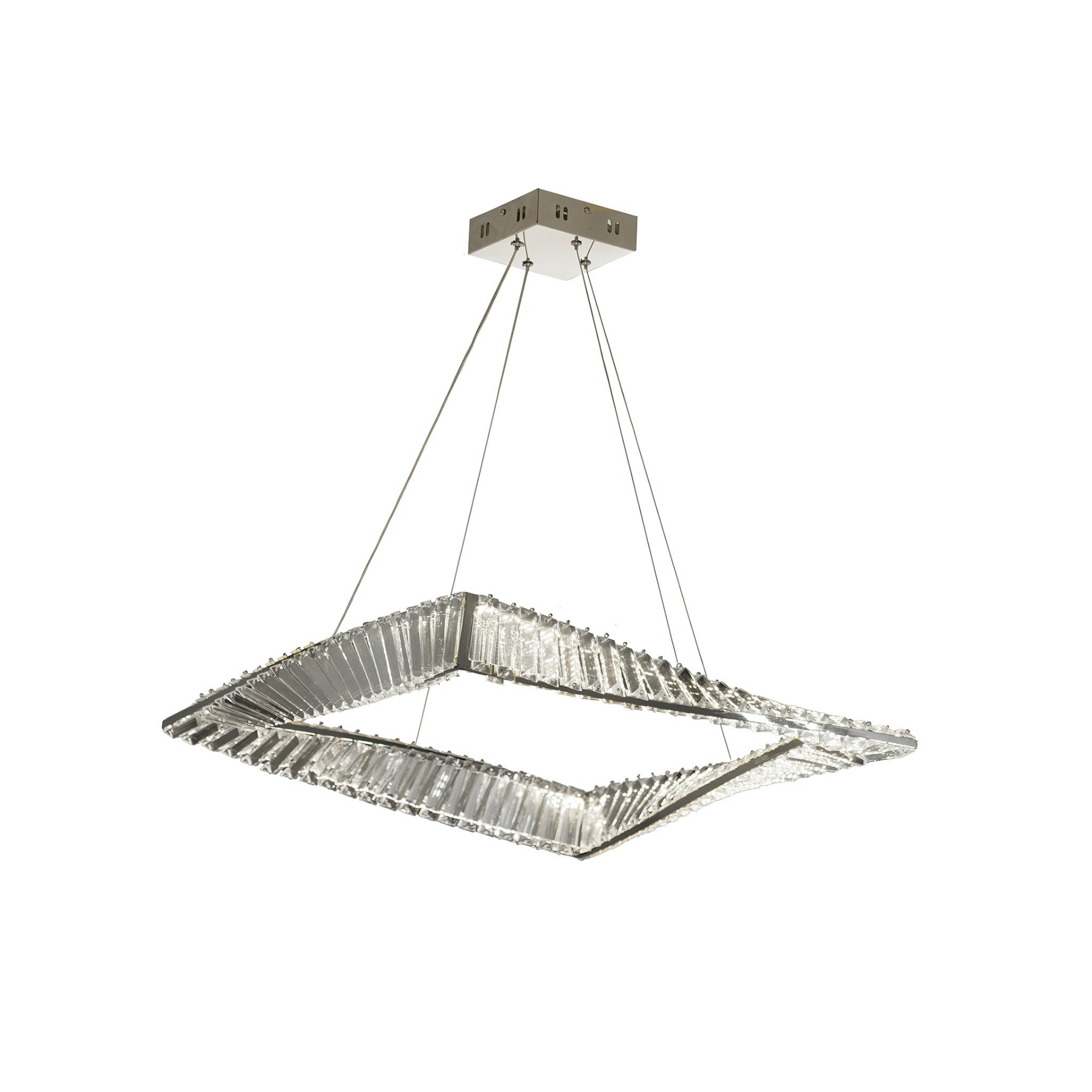 Изображение товара Светильник подвесной светодиодный Lumina deco 6039 Lmd_ldp_6039_chr нейтральный белый свет цвет хром/прозрачный