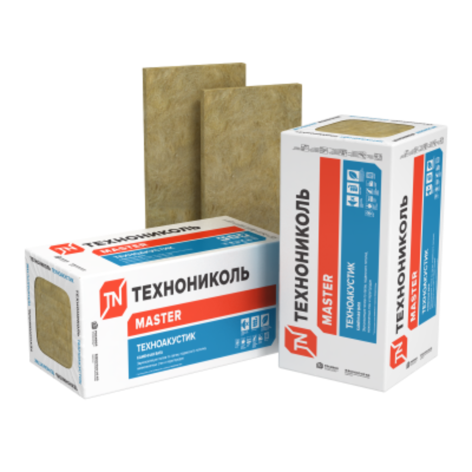 Изображение товара Минеральная вата Технониколь Техноакустик 100мм 1.2x0.6м 4.32м² 6шт