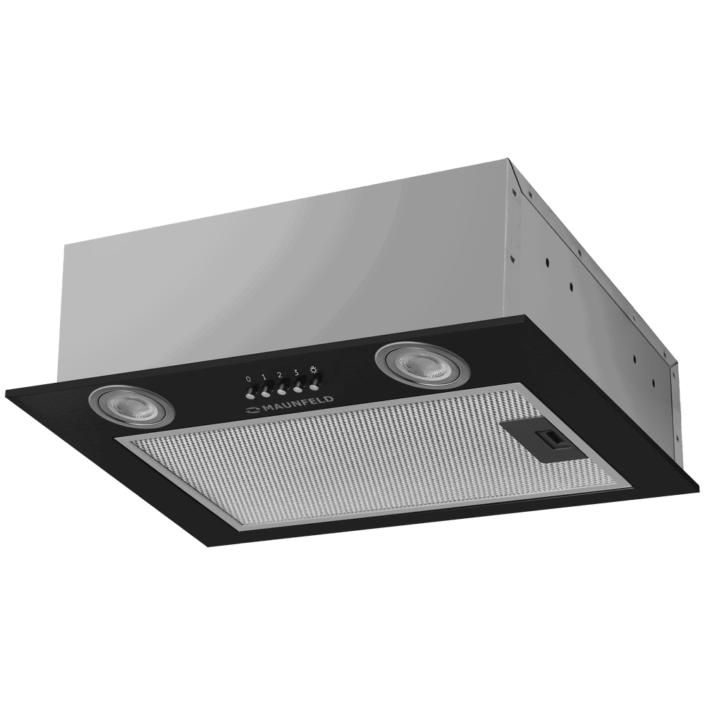Изображение товара Встраиваемая вытяжка Maunfeld Bay 45 см черная с LED освещением високая эффективность
