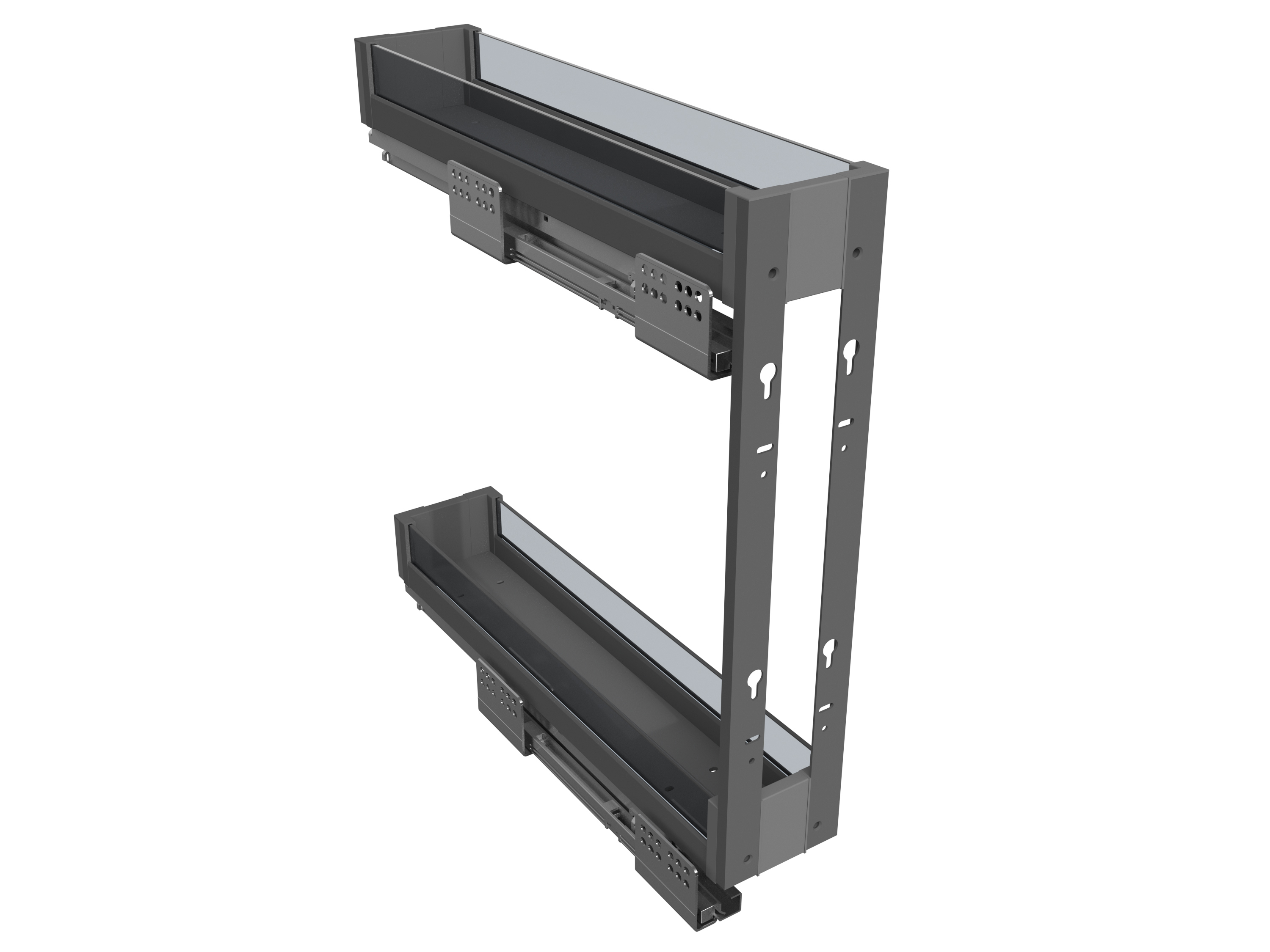 Изображение товара Бутылочница Firmax 15x20x52 см цвет серый