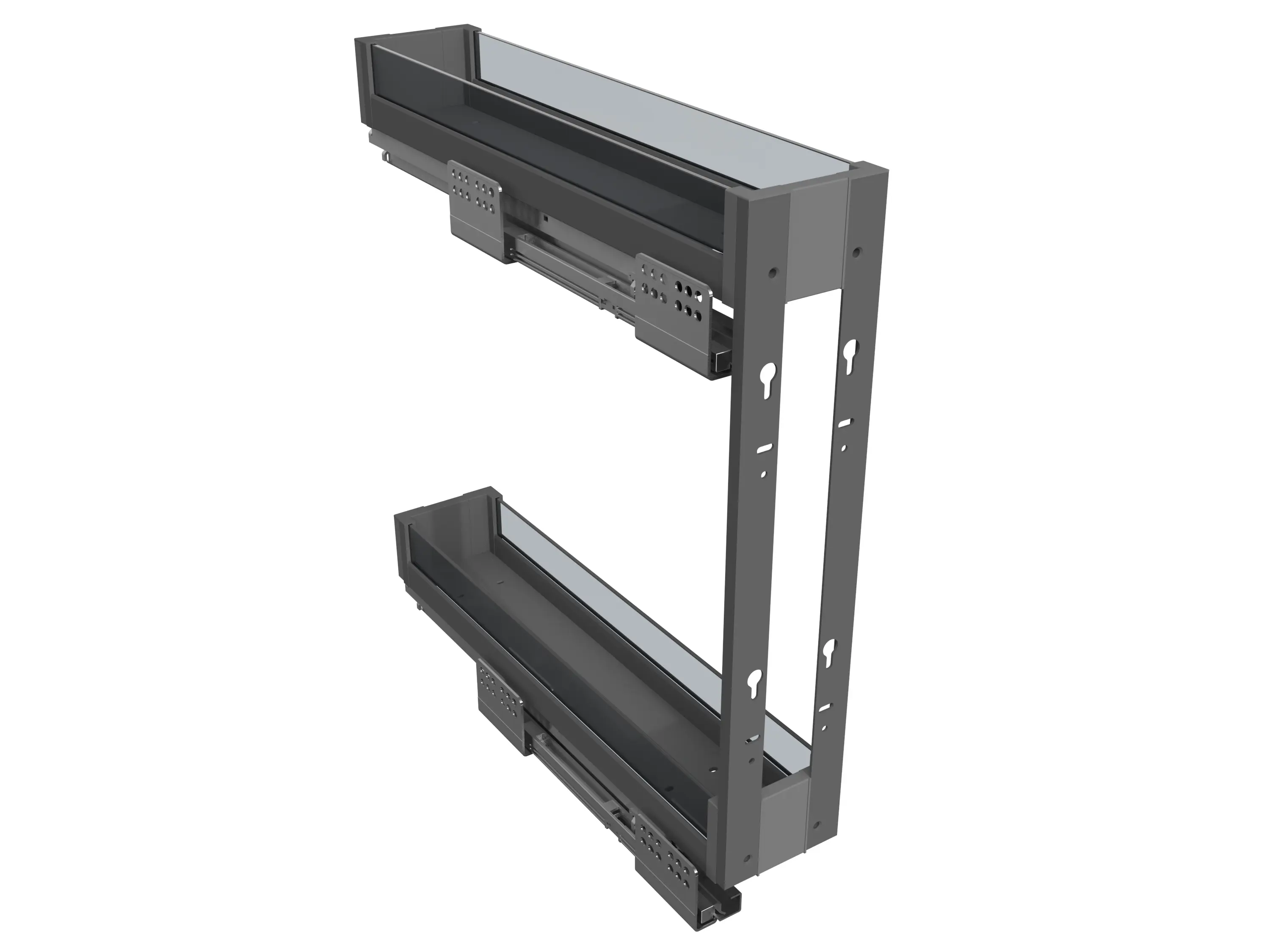 Бутылочница Firmax 15x20x52 см цвет серый