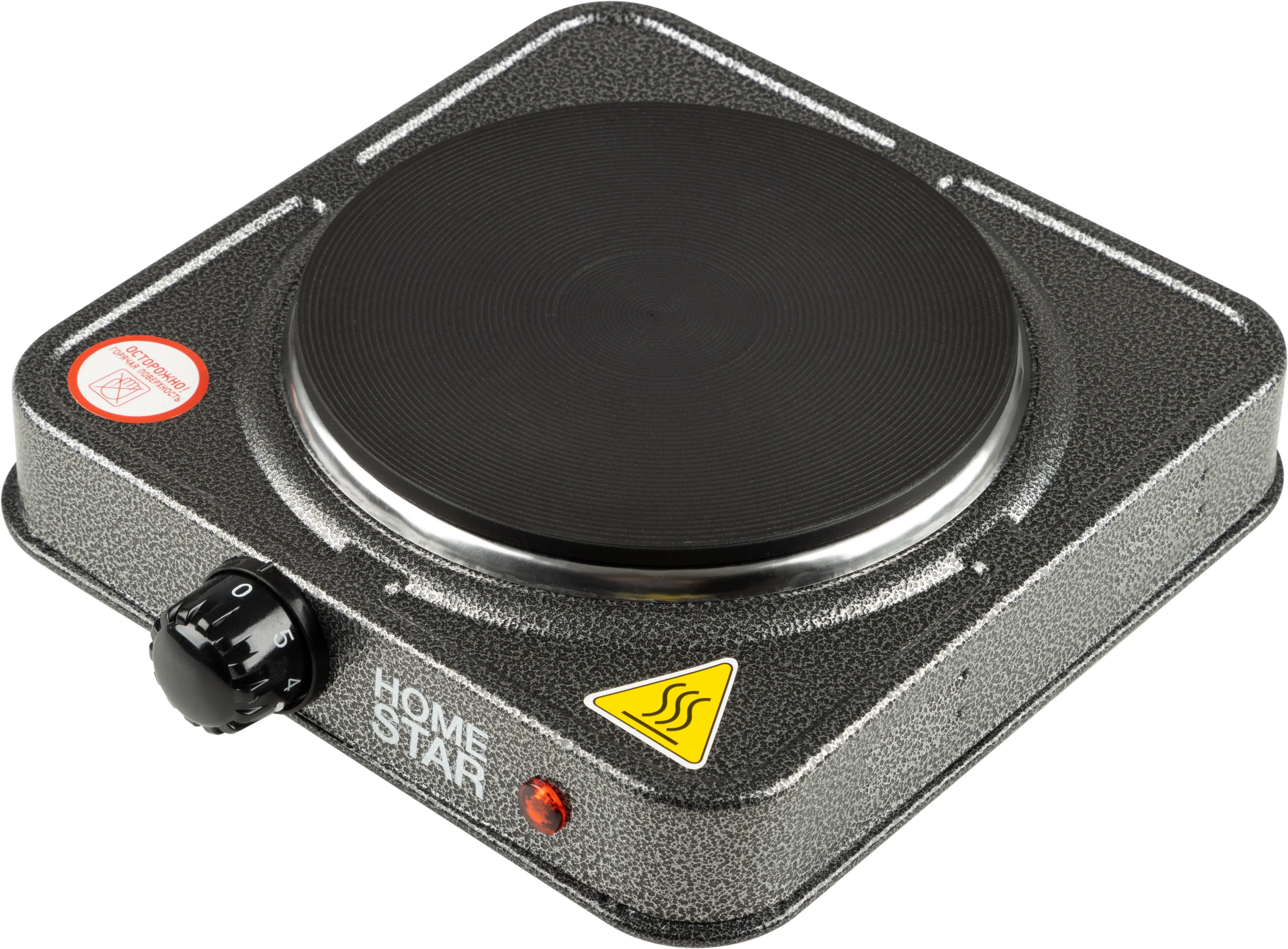 Электрическая настольная плита HomeStar HS-1102 24.6 см 1 конфорка цвет серый - 3