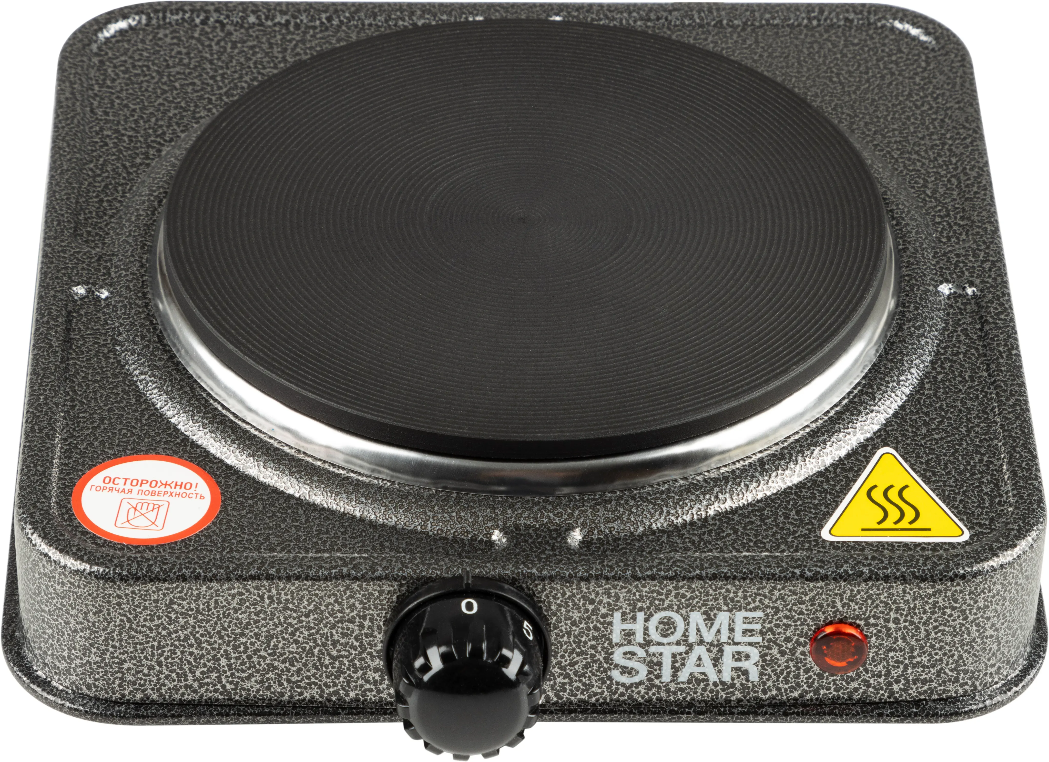Электрическая настольная плита HomeStar HS-1102 24.6 см 1 конфорка цвет серый - 2