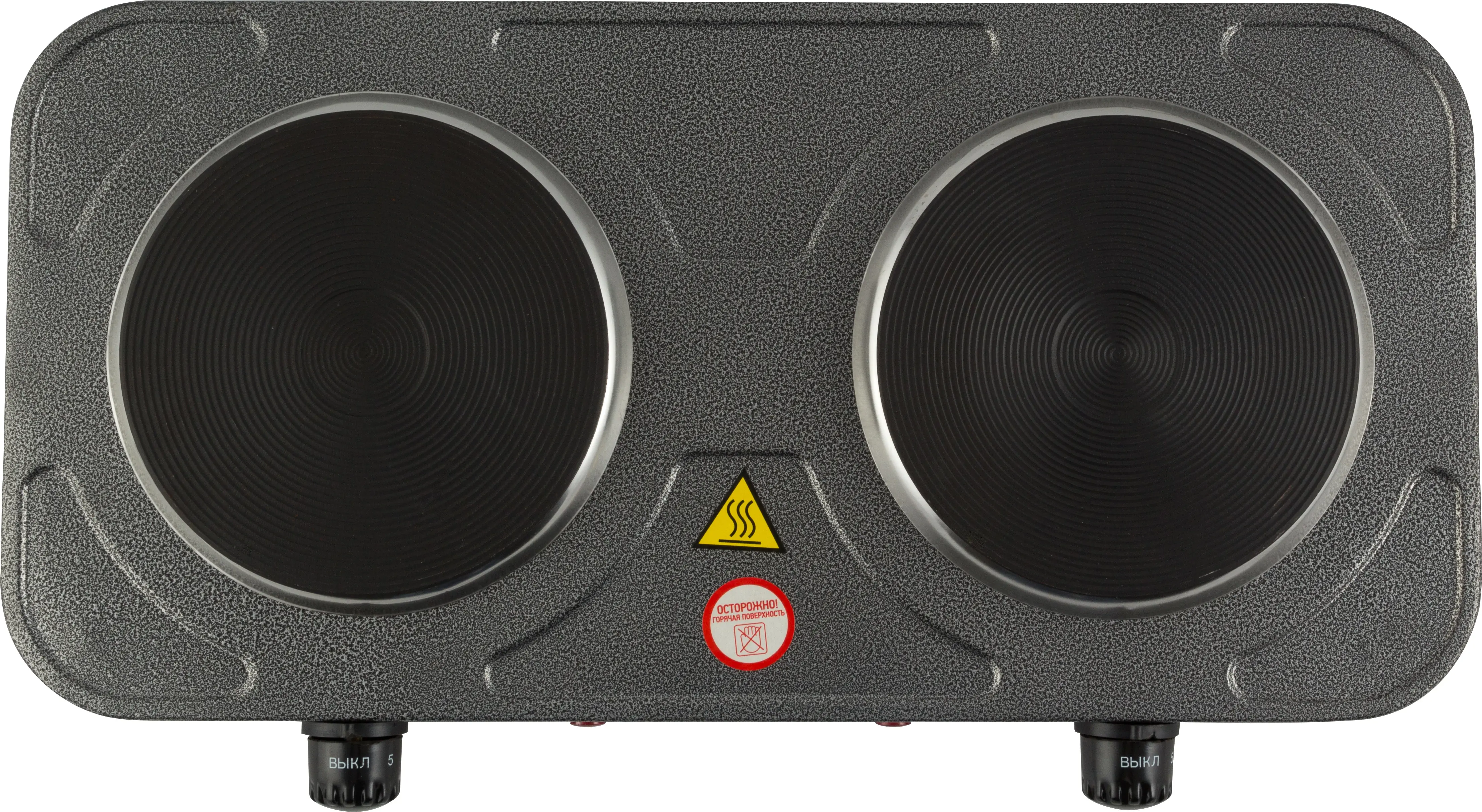 Электрическая настольная плита HomeStar HS-1104 43.5 см 2 конфорки цвет серый - 1
