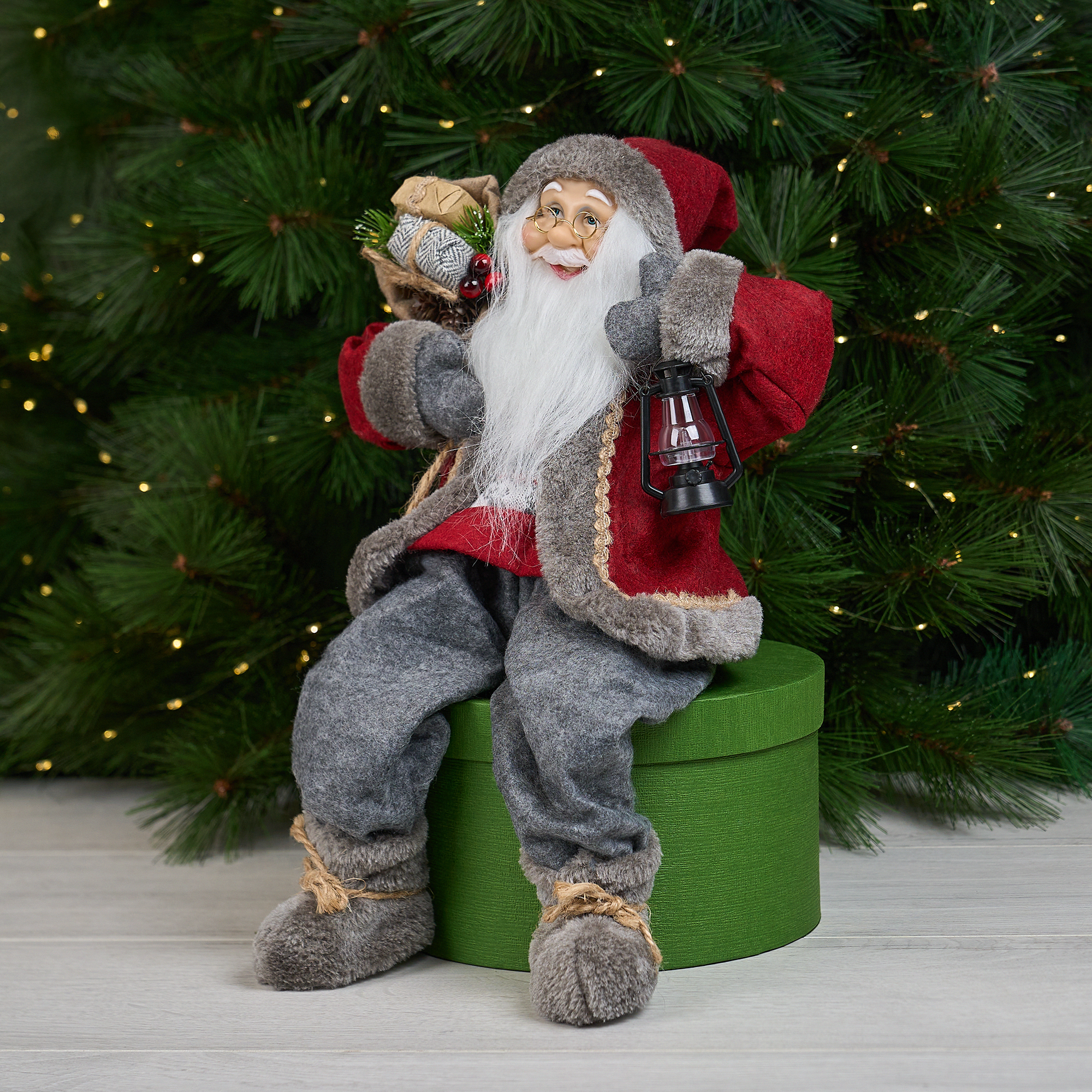 Изображение товара Декоративная фигурка Санта 45 см KREAFORTA для новогоднего интерьера