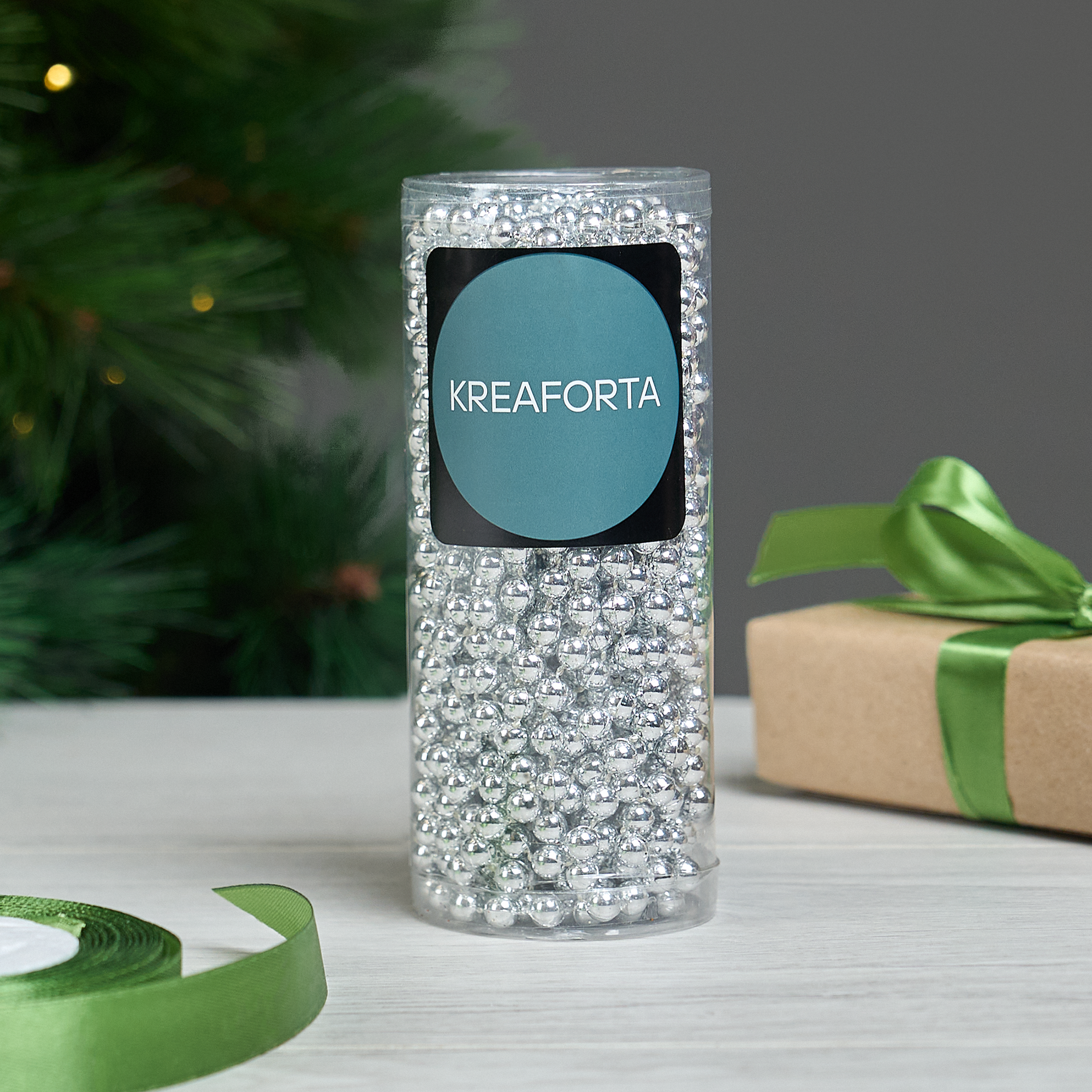 Изображение товара Новогодние бусы KREAFORTA голубой 10 м декоративное украшение для праздника