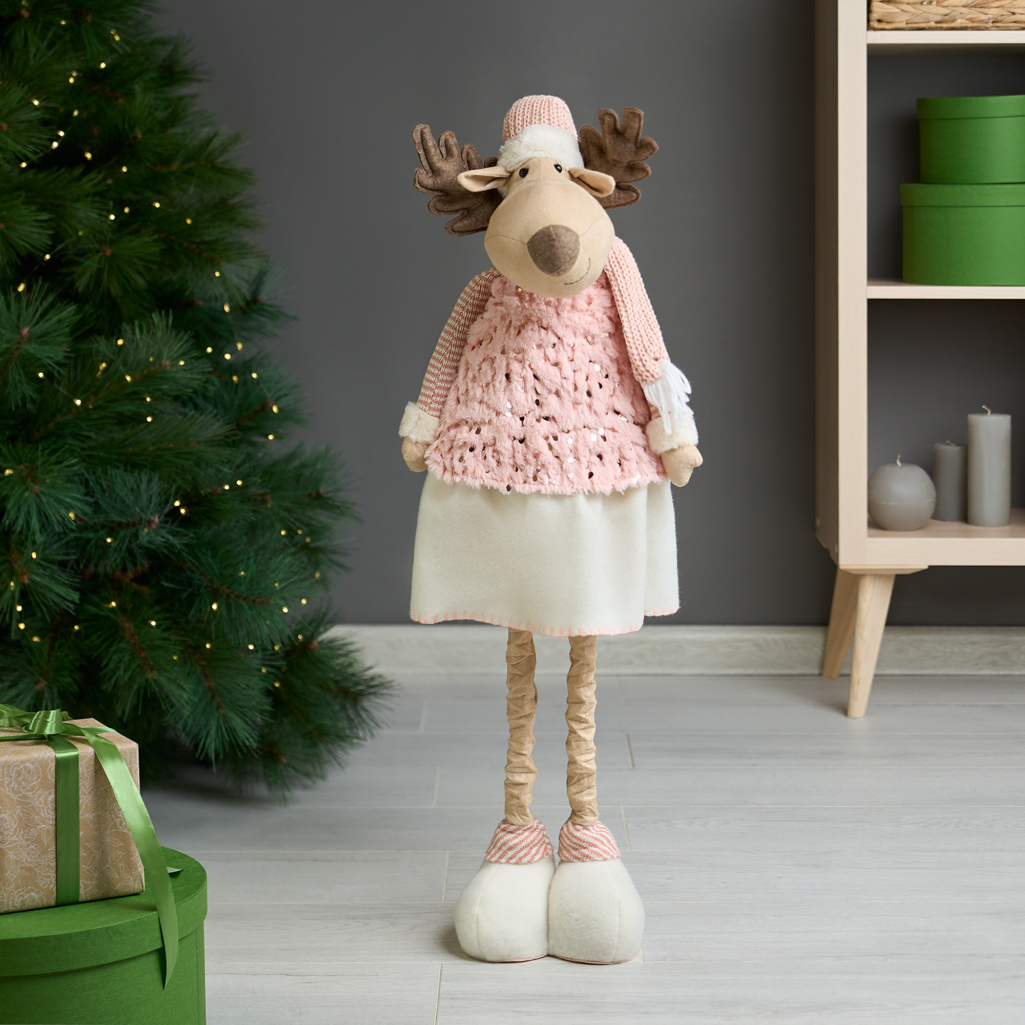 Изображение товара Декоративная фигура Олень KREAFORTA 90 см для праздников и интерьера