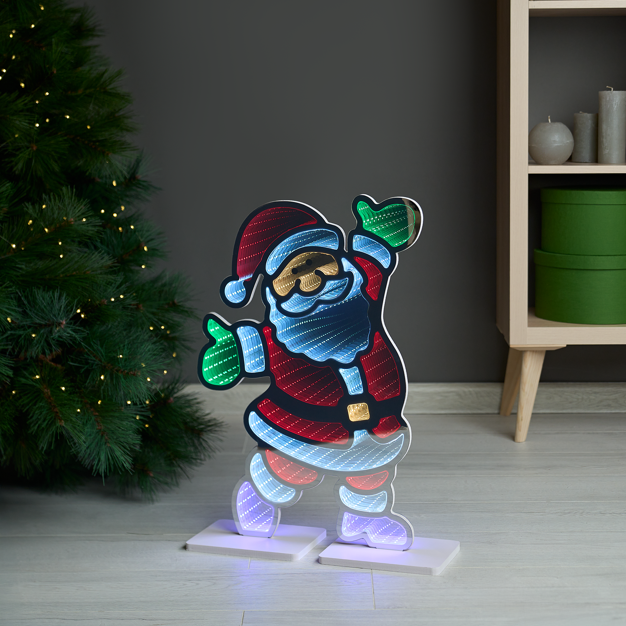 Изображение товара Светящаяся электрическая фигура KREAFORTA Санта h59.3 см