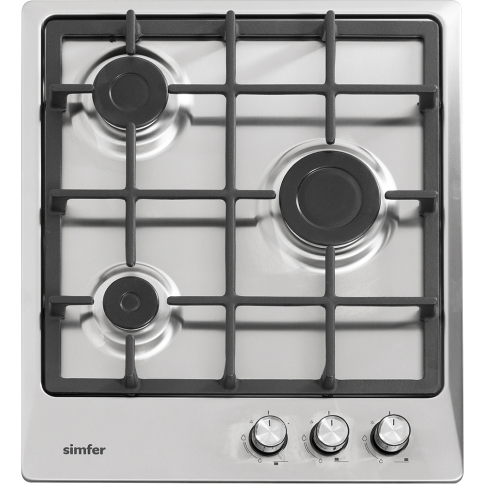 Изображение товара Газовая варочная панель Simfer H45V30M416 45 см серебристая