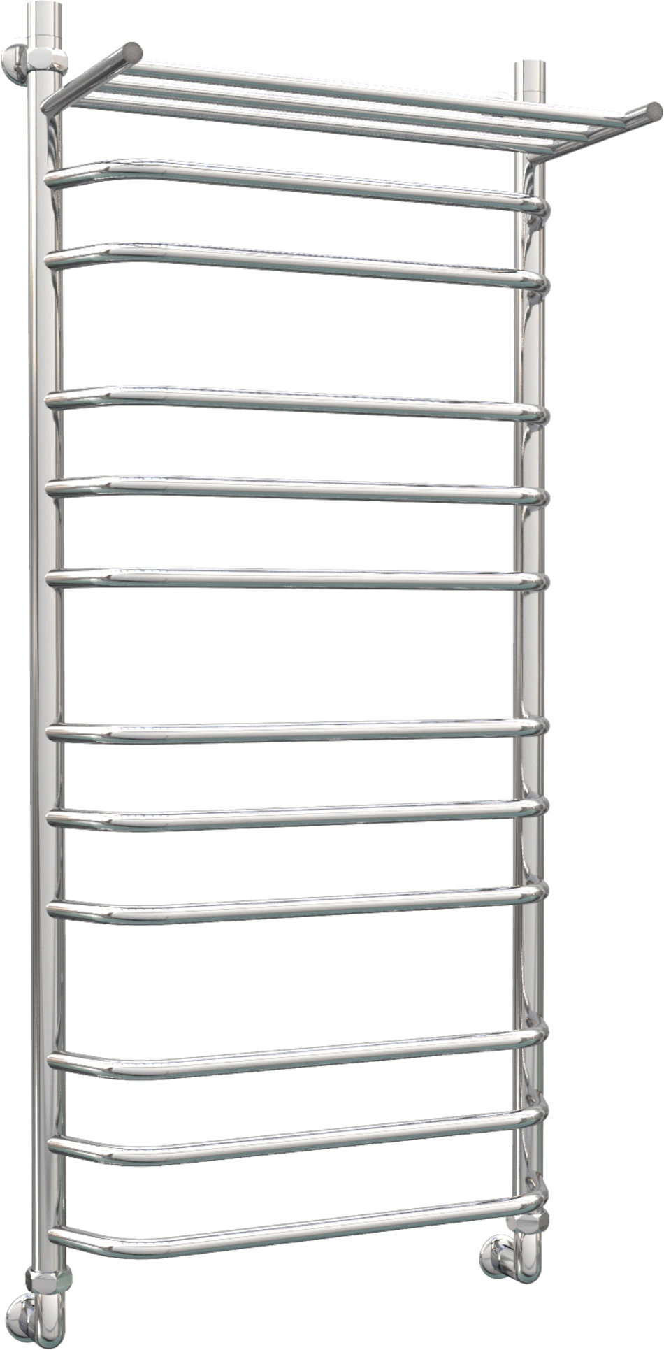 Изображение товара Полотенцесушитель водяной Роснерж L108110 1200x630 мм с полкой хром