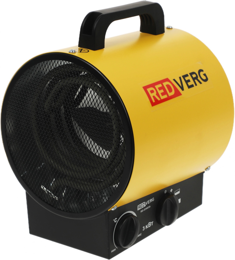 Изображение товара Тепловая пушка электрическая Redverg RD-EHR3A 3000 Вт желтый/черный