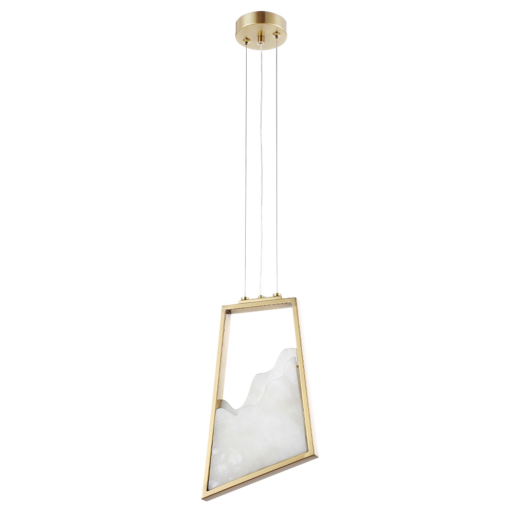 Изображение товара Подвесной светильник Crystal Lux Marina sp10w 3 м² с нейтральным белым светом и золотым основанием