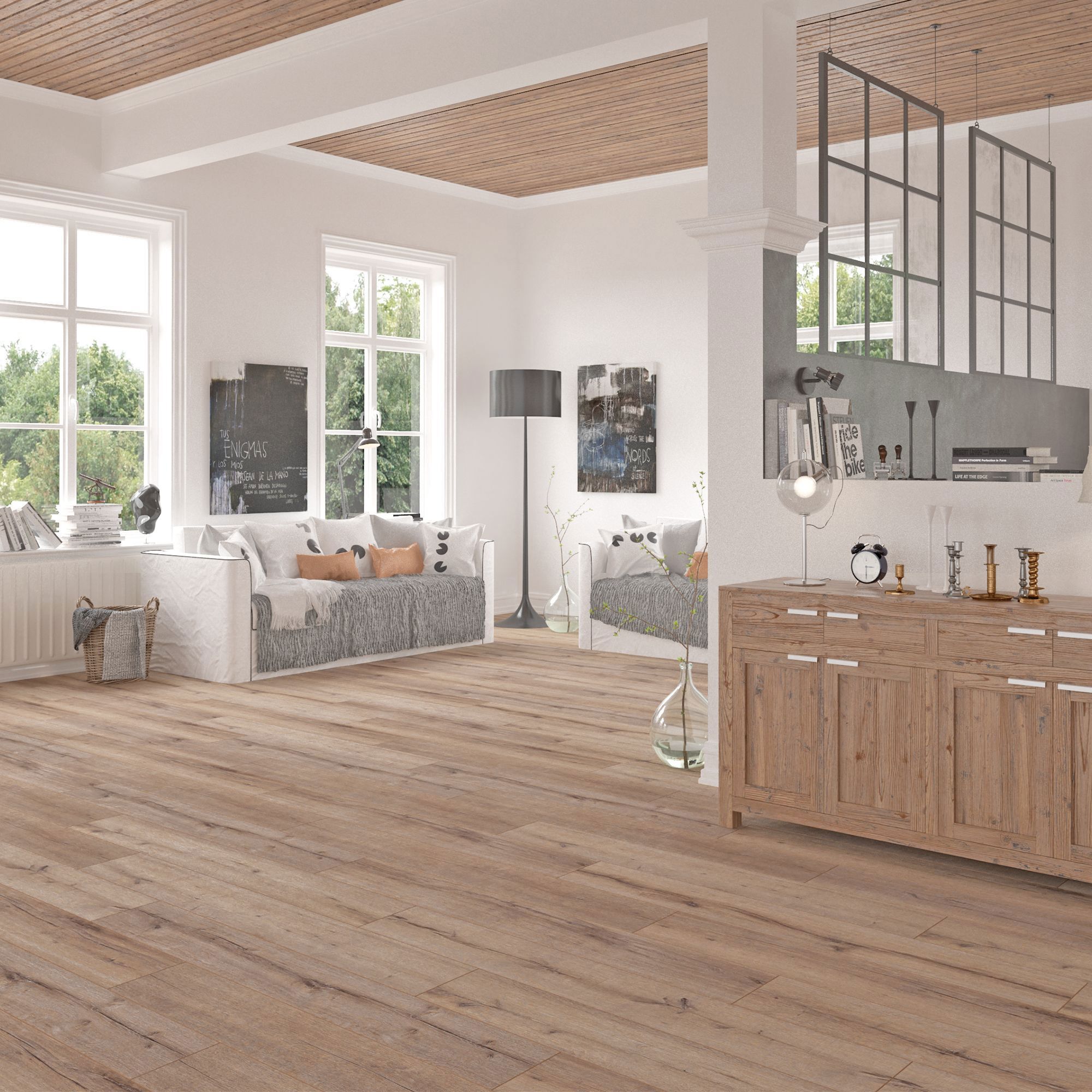 Изображение товара Ламинат ARTENS Дуб Теон 32 класс 8 мм фаска 2.131 м²