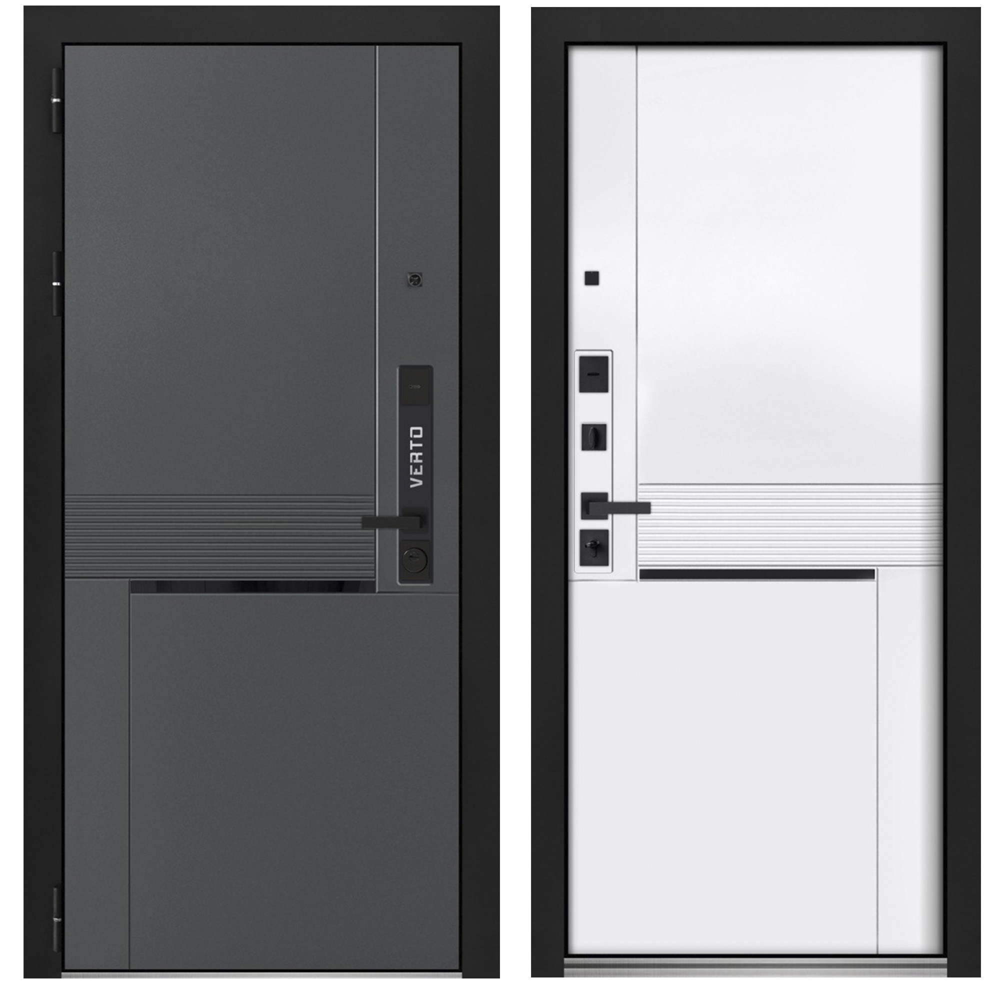 Изображение товара Входная дверь Foreman Verto 7 левый 205x86см цвет стронг оскуро/эмалит белый Изображение товара Входная дверь Foreman Verto 7 левый 205x86см цвет стронг оскуро/эмалит белый