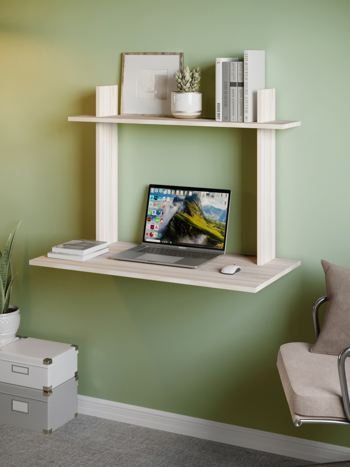 Изображение товара Письменный стол Мэрдэс СтТ1 90x65x45 см из ЛДСП цвета карамель