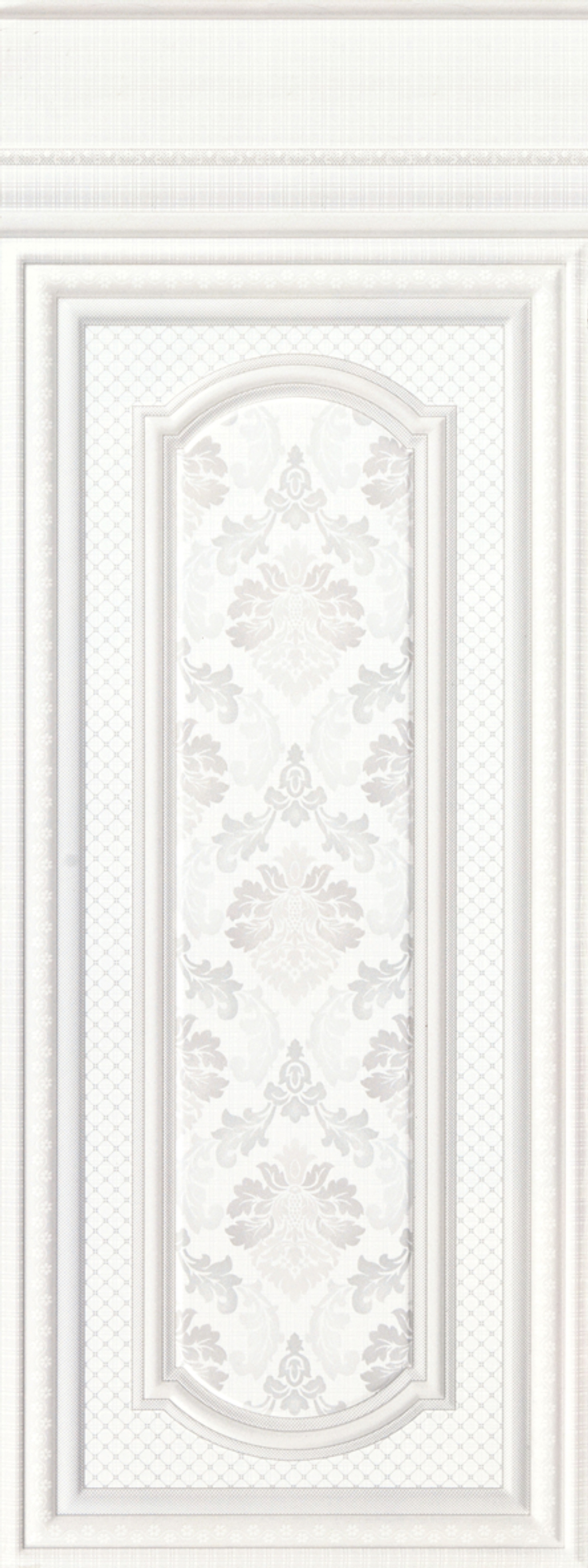 Изображение товара Настенная плитка Sal sapiente JRM 86010 B 30x80см белая с серым орнаментом