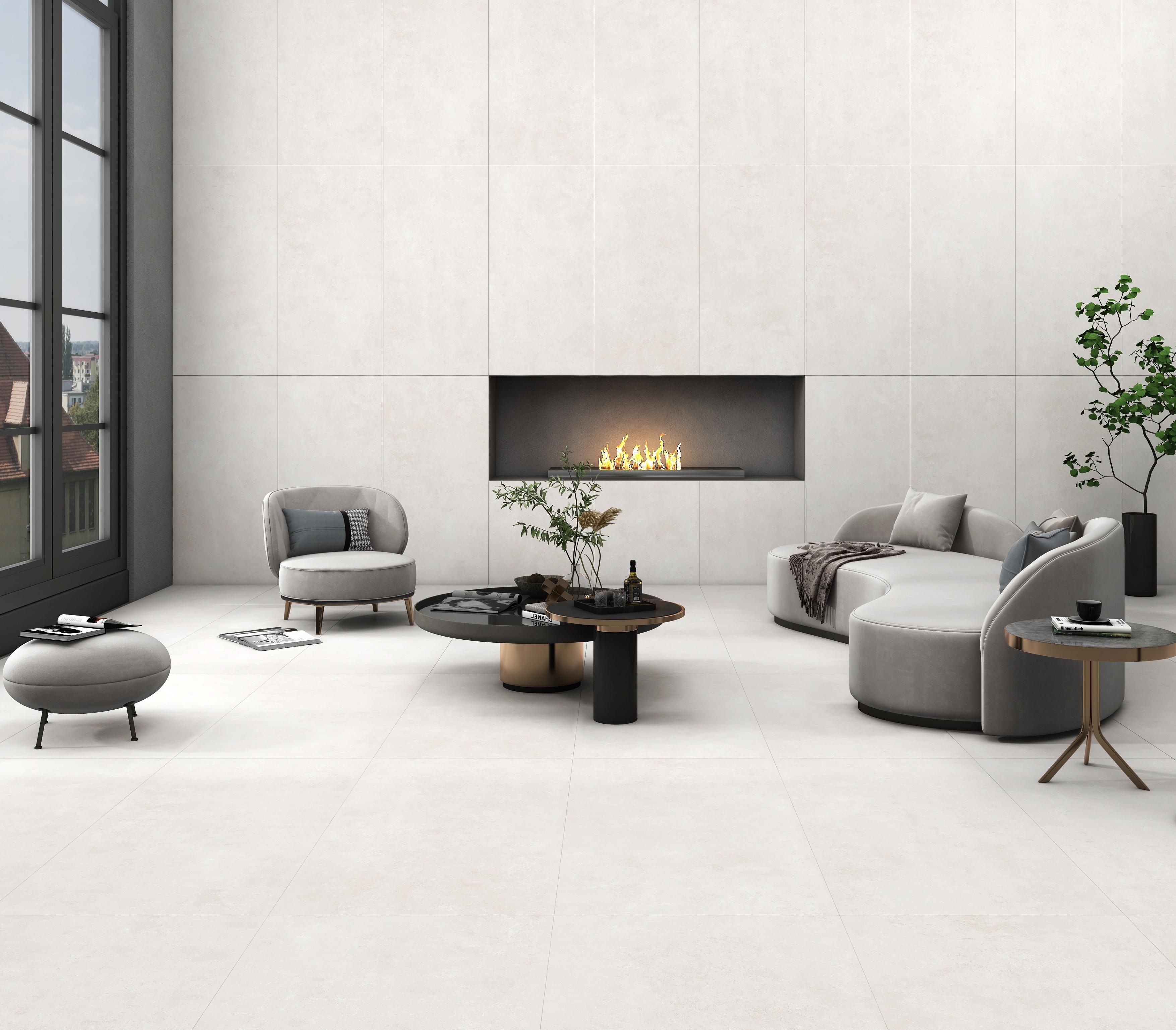 Изображение товара Керамогранит Do&po Cava 60x120 см бежевый матовый с эффектом камня