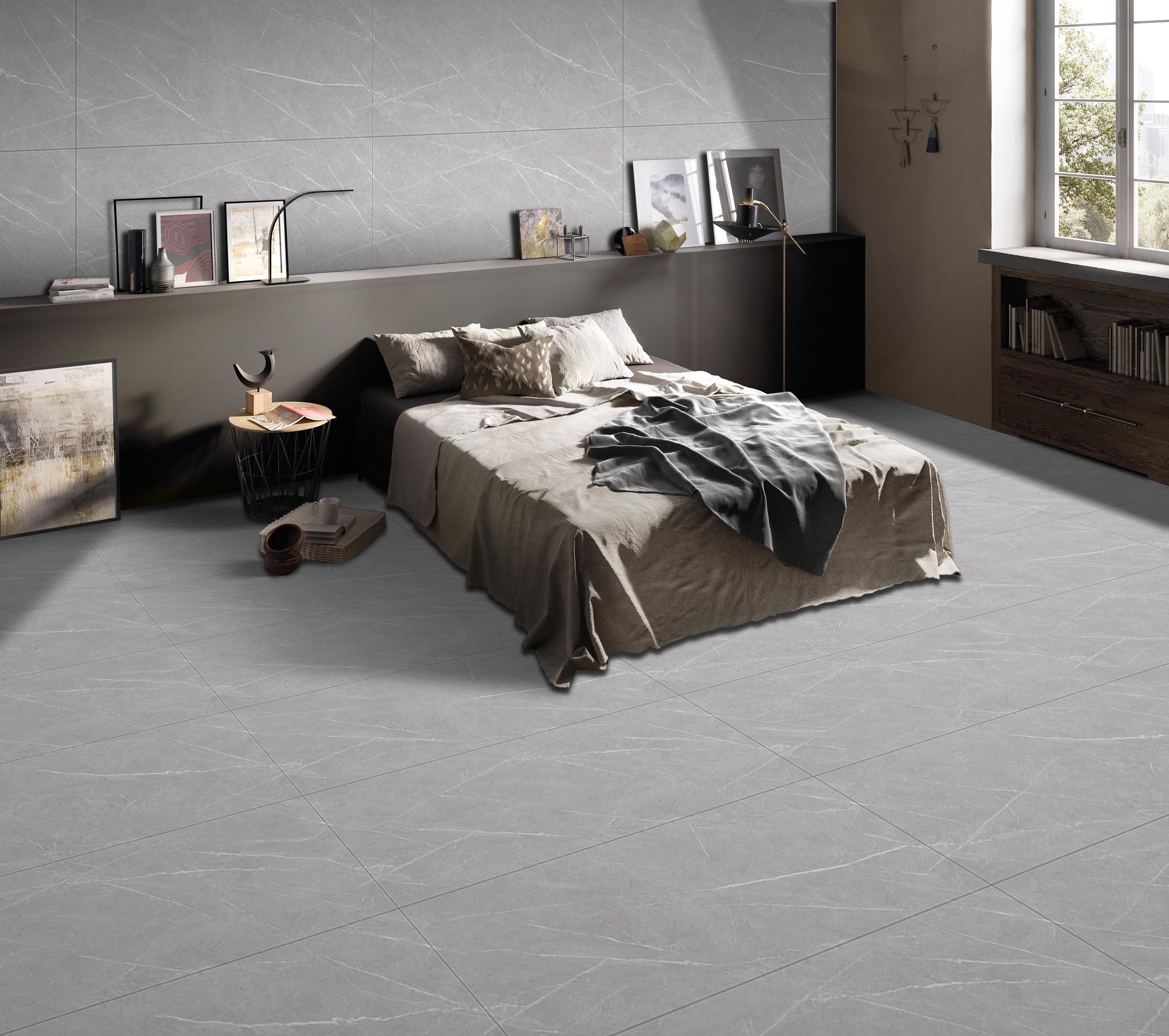 Изображение товара Керамогранит Do&po Pulpis 60x120 см серый мраморный для пола и стен