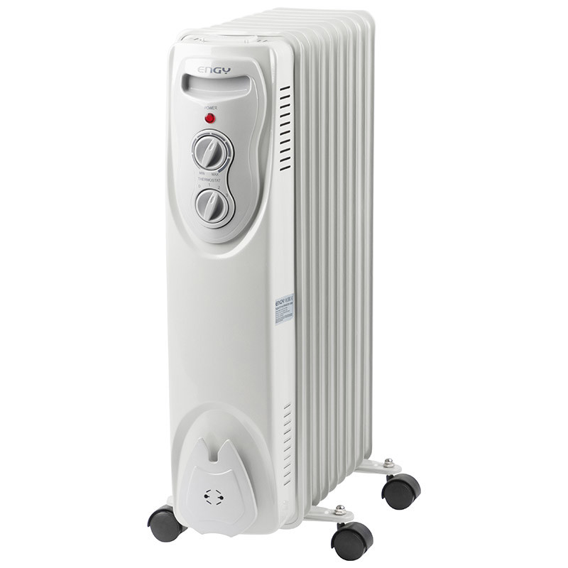 Изображение товара Обогреватель масляный Engy EN-1309 с механическим термостатом 2000 Вт 9 секций цвет белый