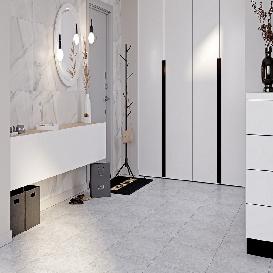 Изображение товара Керамогранит Dako Harmony E-3012-MR 600x600 мм белый с мраморным эффектом