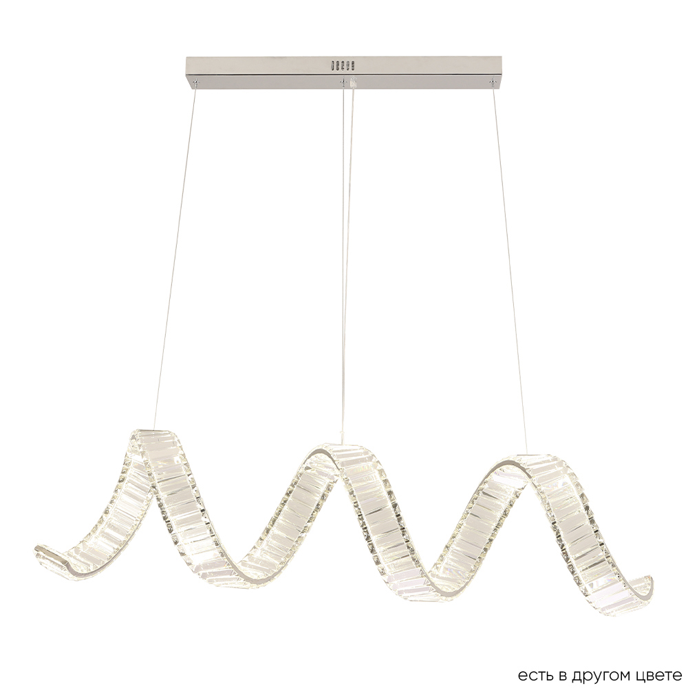 Изображение товара Светильник подвесной светодиодный Crystal lux Musika sp100w l1200 chrome 33 м² нейтральный белый свет цвет хром