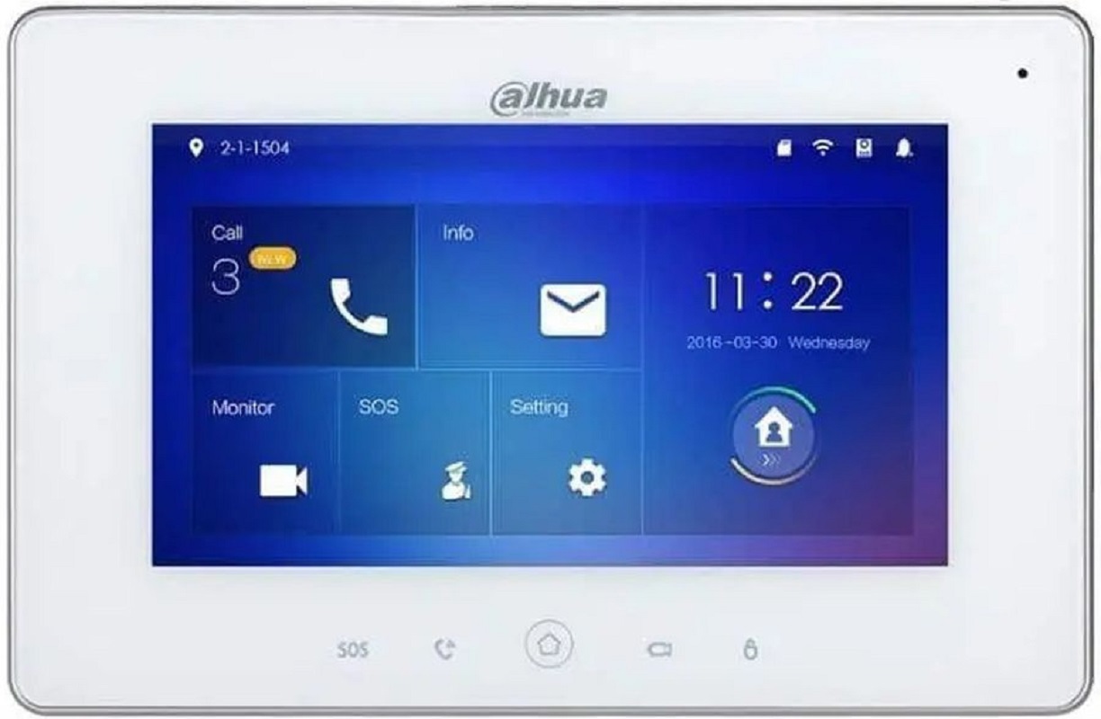 Изображение товара Видеодомофон беспроводной Dahua DHI-VTH5221DW-S2 белый