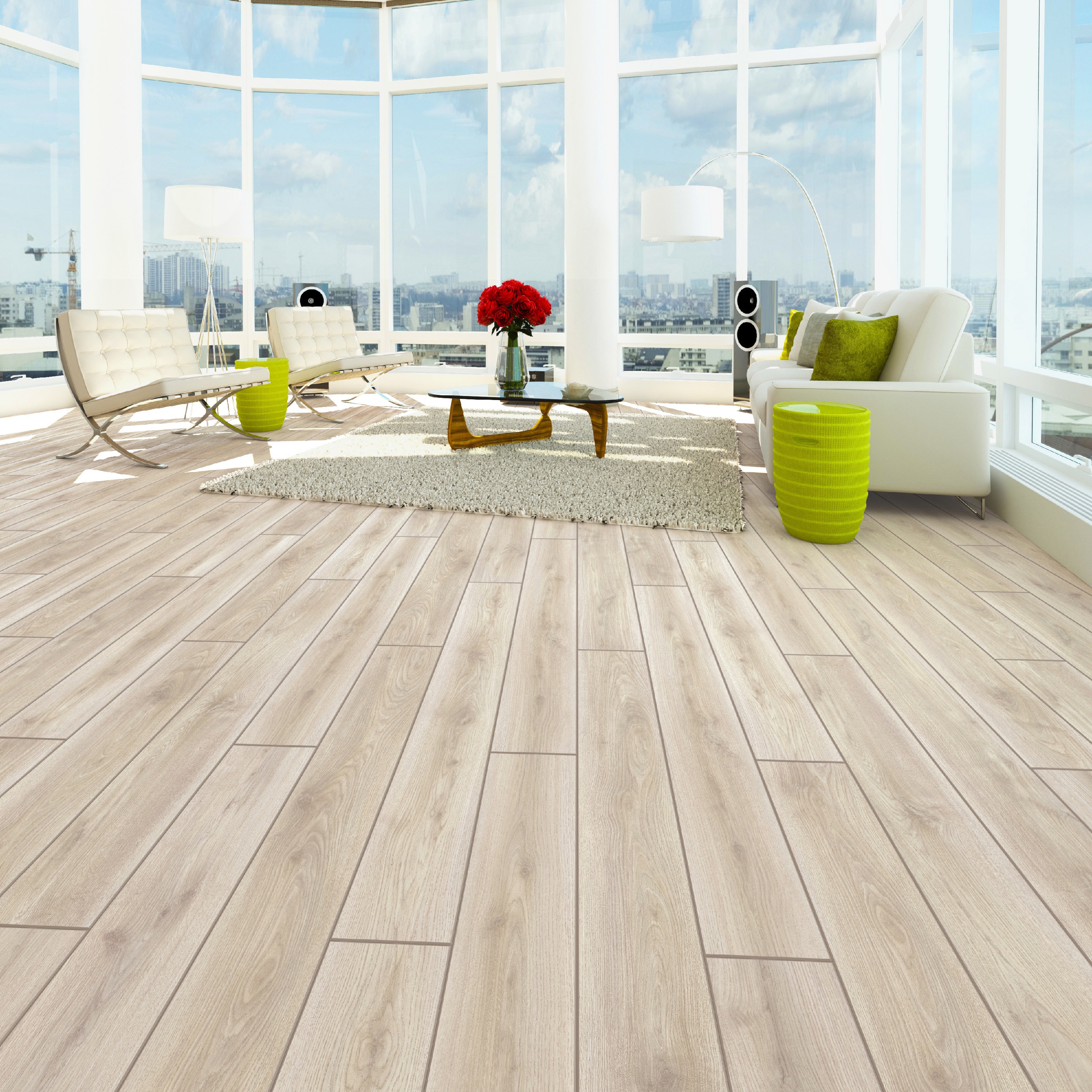 Изображение товара Ламинат Дуб Эрманс 33 класс 8 мм с фасками 2.109 м² Россия