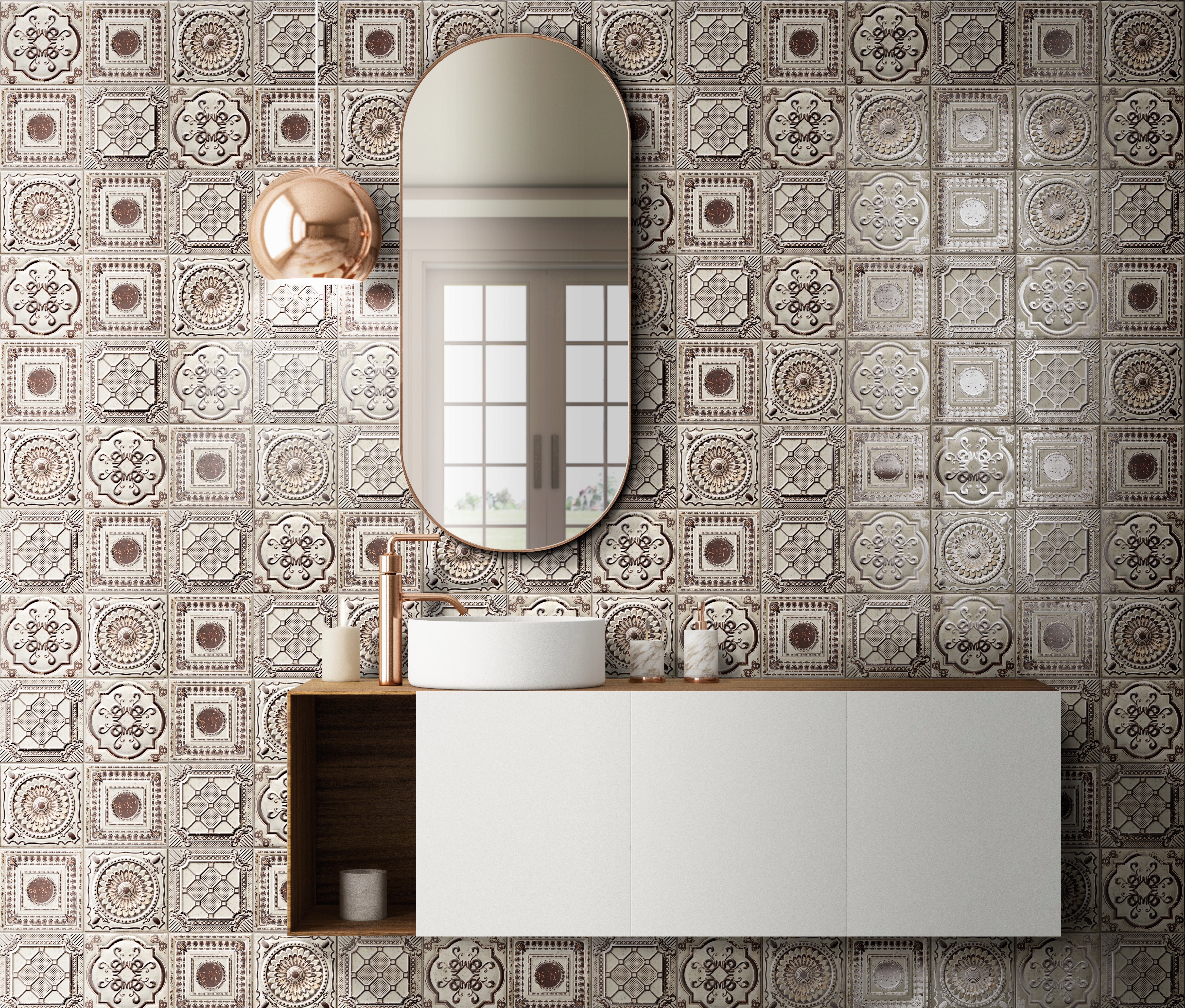 Изображение товара Керамическая плитка Mainzu Anticatto White 20x20см разноцветная для стен