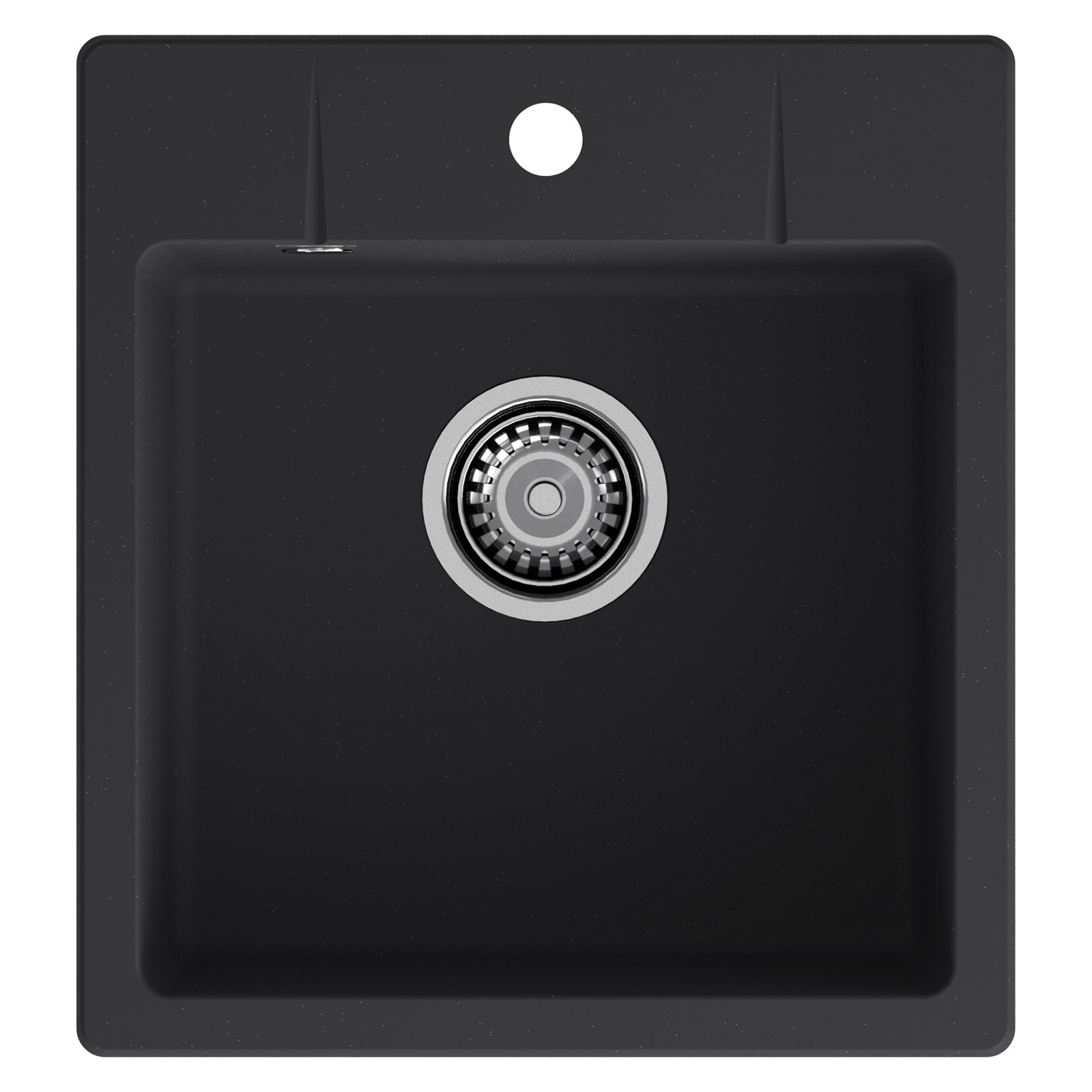 Изображение товара Мойка для кухни Granfest Urban 245 49x45 см глубина чаши 18 см Композитный кварц цвет черный
