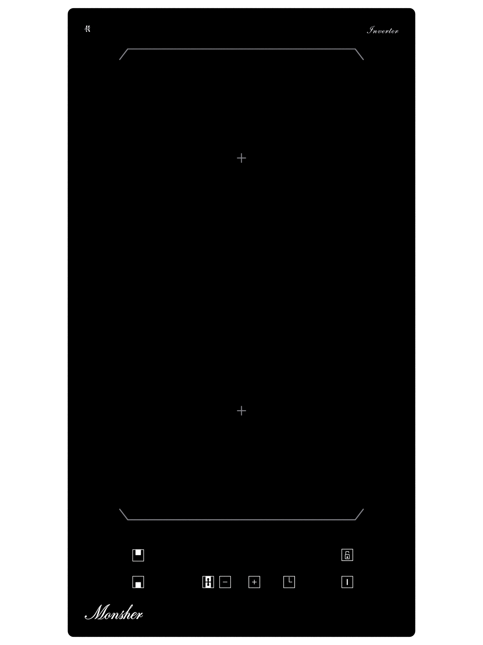 Изображение товара Электрическая варочная панель Monsher MHI 3013 30 см 2 конфорки черная