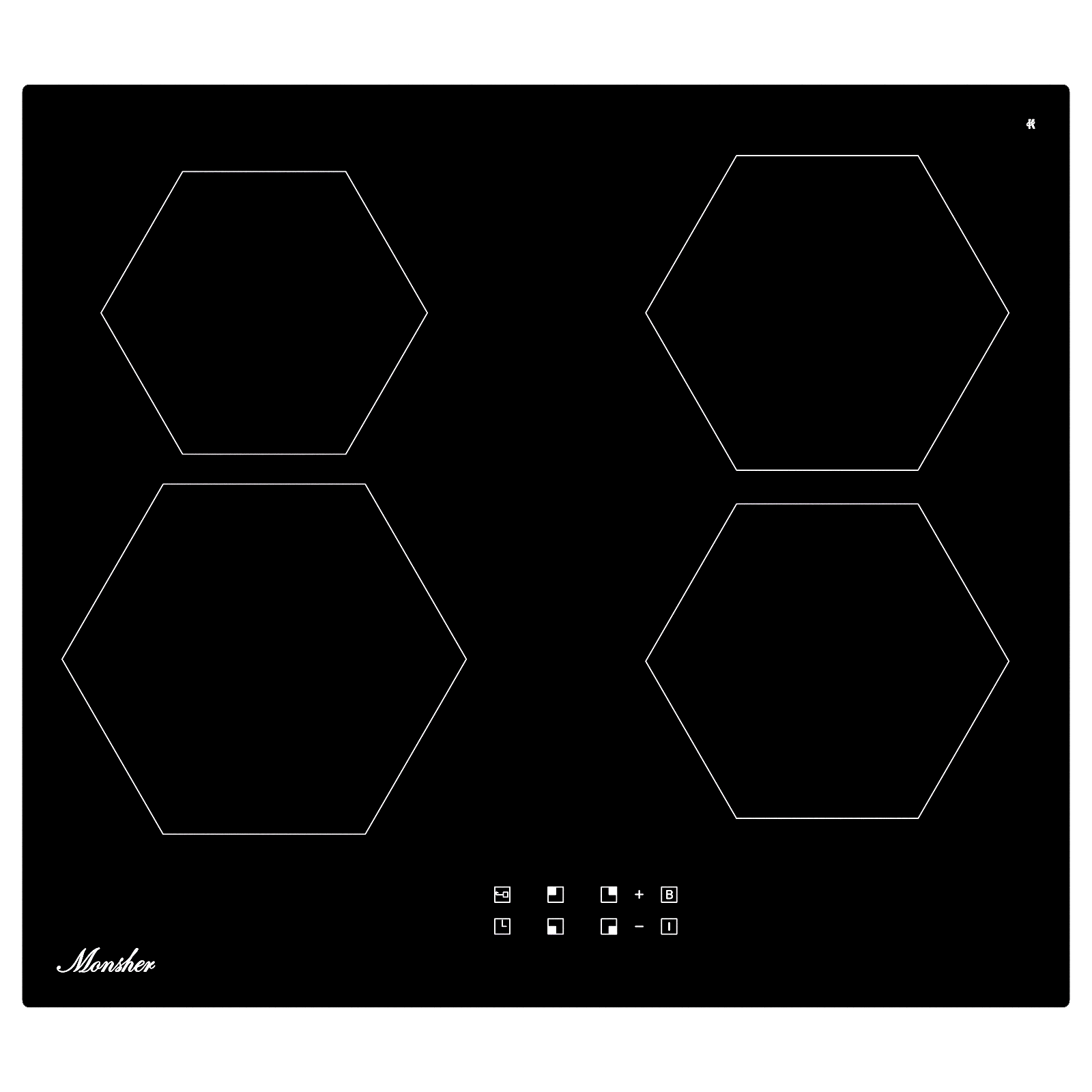 Изображение товара Электрическая варочная панель Monsher MHI 6101 4 конфорки стеклокерамика сенсорное управление Изображение товара Электрическая варочная панель Monsher MHI 6101 4 конфорки стеклокерамика сенсорное управление