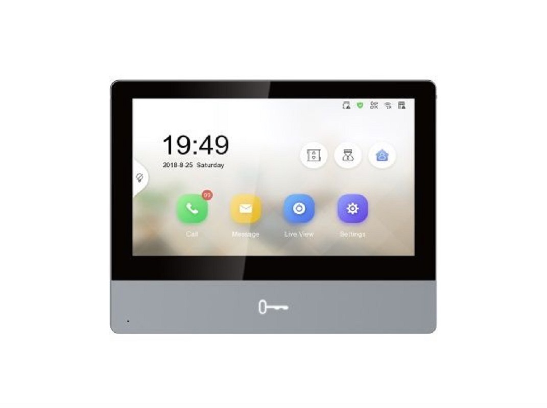 Изображение товара Видеодомофон беспроводной Hikvision DS-KH8350-WTE1 серебристый