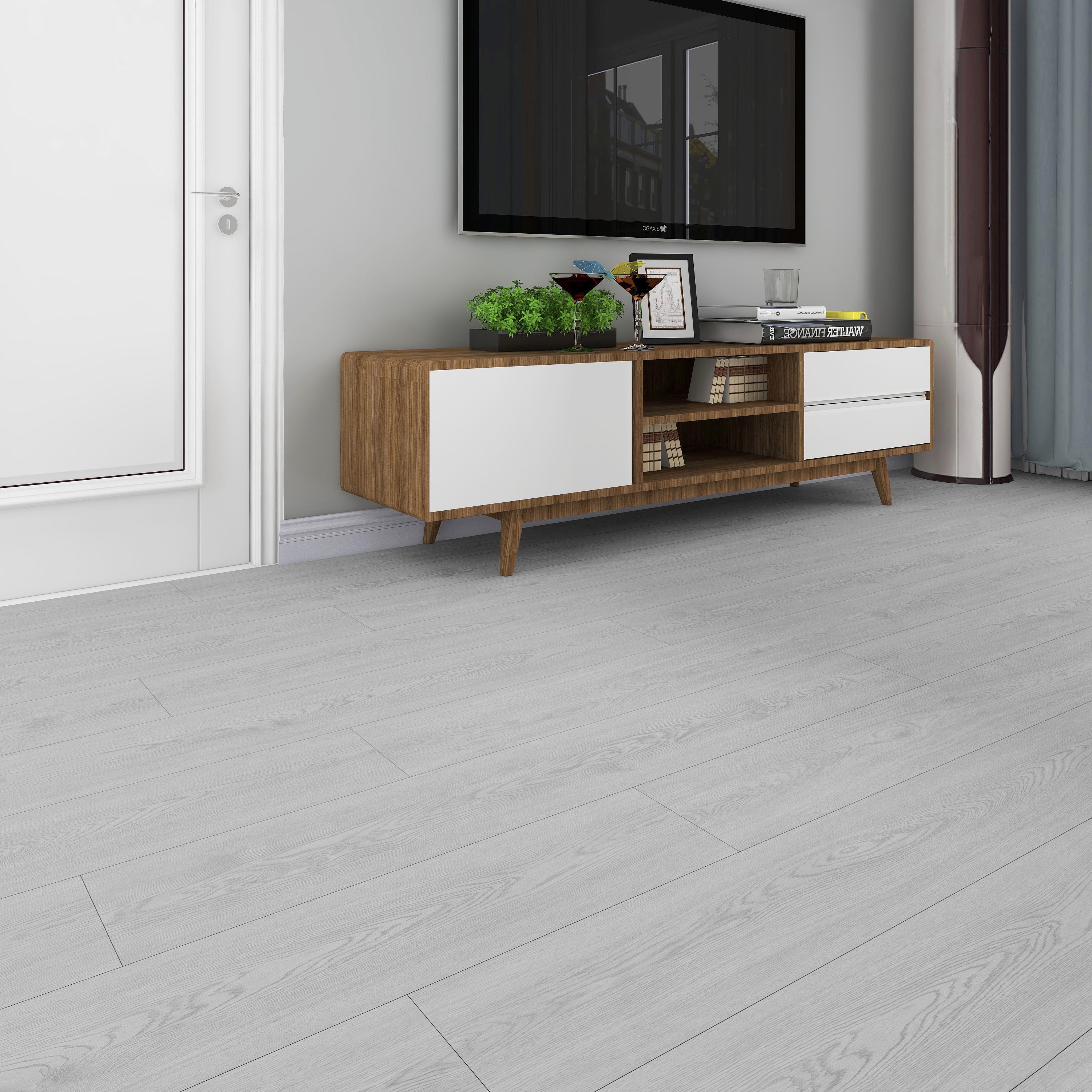 Изображение товара ПВХ плитка Novafloor Stepper Oak Snow 31 класс влагостойкая самоклеящаяся