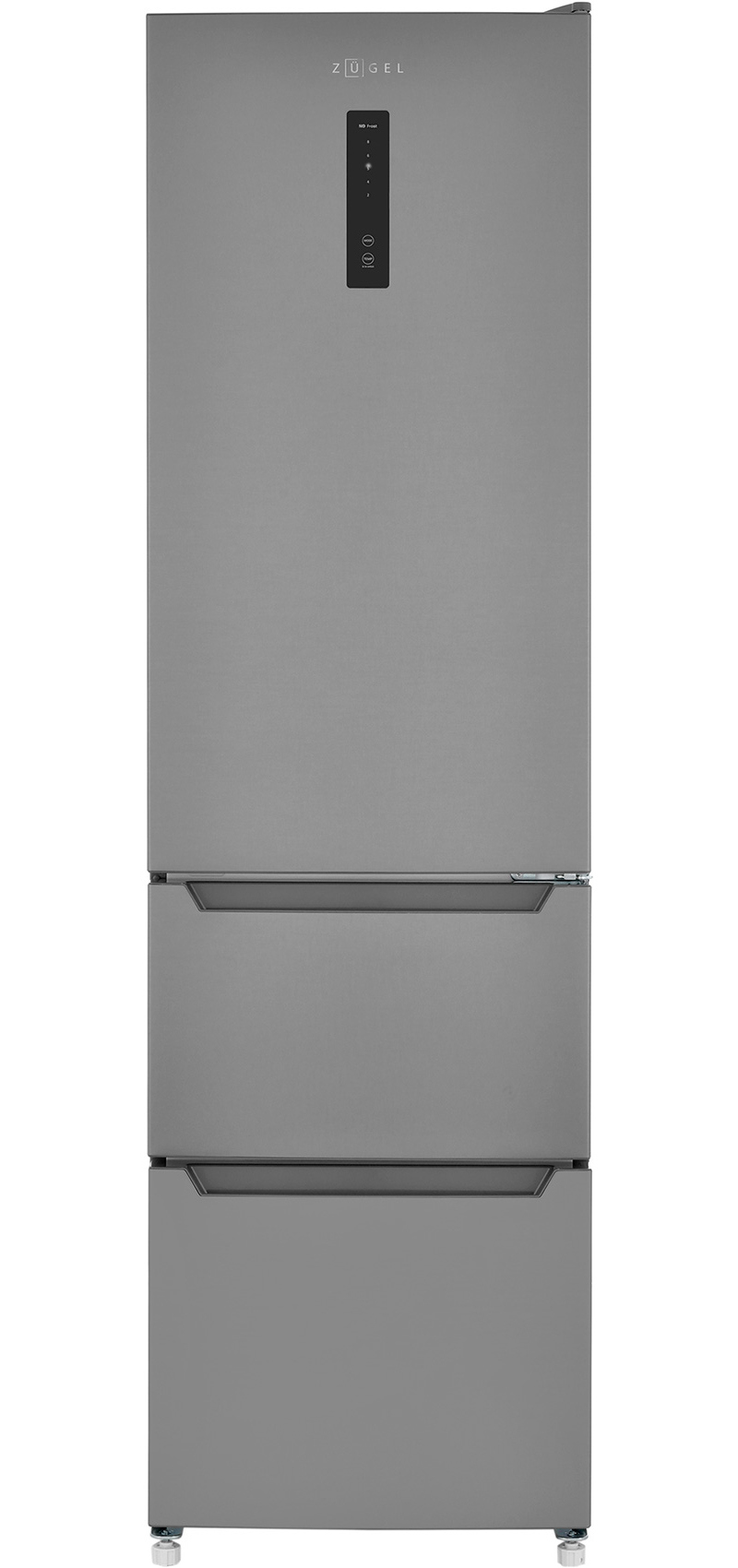 Изображение товара Отдельностоящий холодильник Zugel ZRFD200X 282л нержавеющая сталь А++