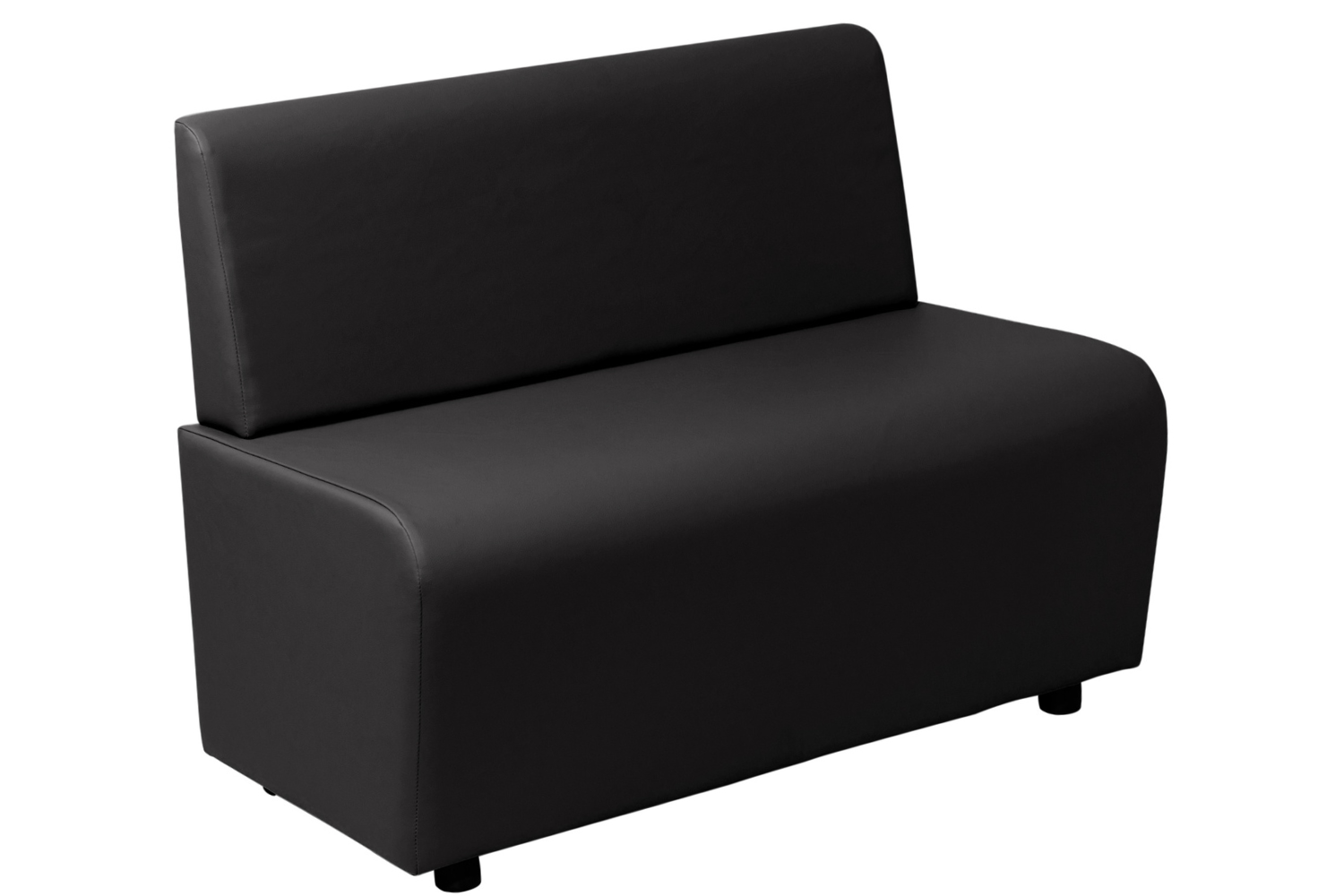 Изображение товара Диван прямой Лачи 100x77x55 см искусственная кожа черный