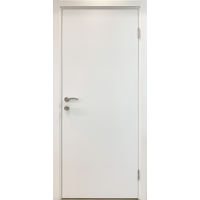 Изображение товара Блок дверной Капель глухой ПВХ Белый 90x200 см (с замком и петлями)