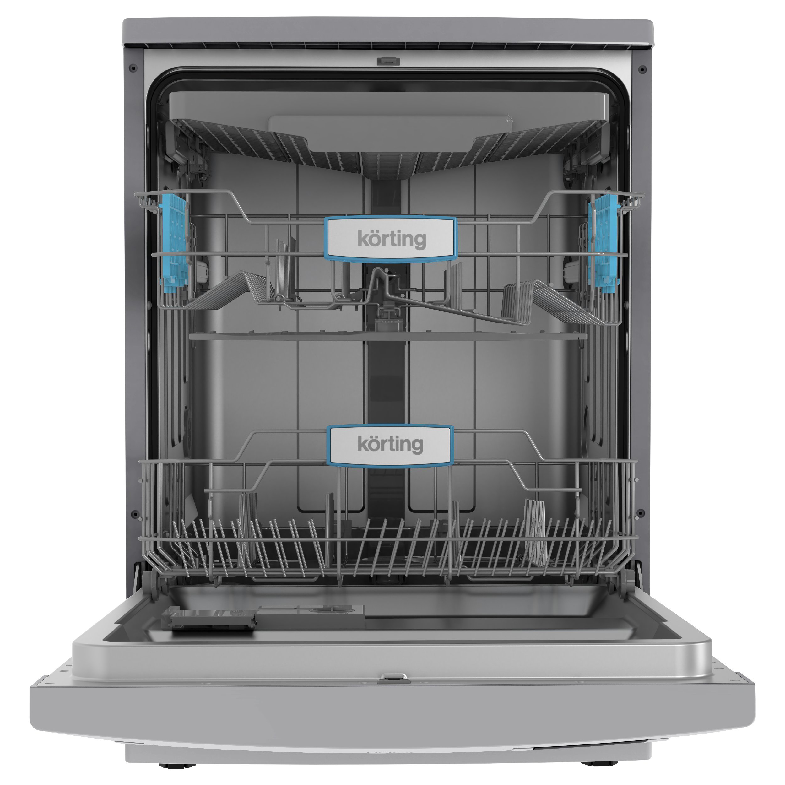 Изображение товара Отдельностоящая посудомоечная машина Korting KDF 60578 S 59.8 см 8 программ цвет серый