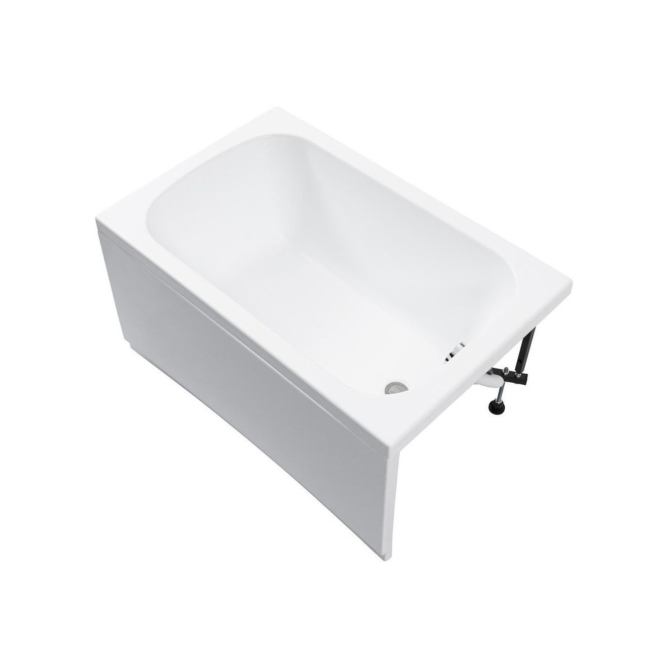 Изображение товара Актуальная акриловая ванна Aquanet Seed 110x70 с металлическим каркасом