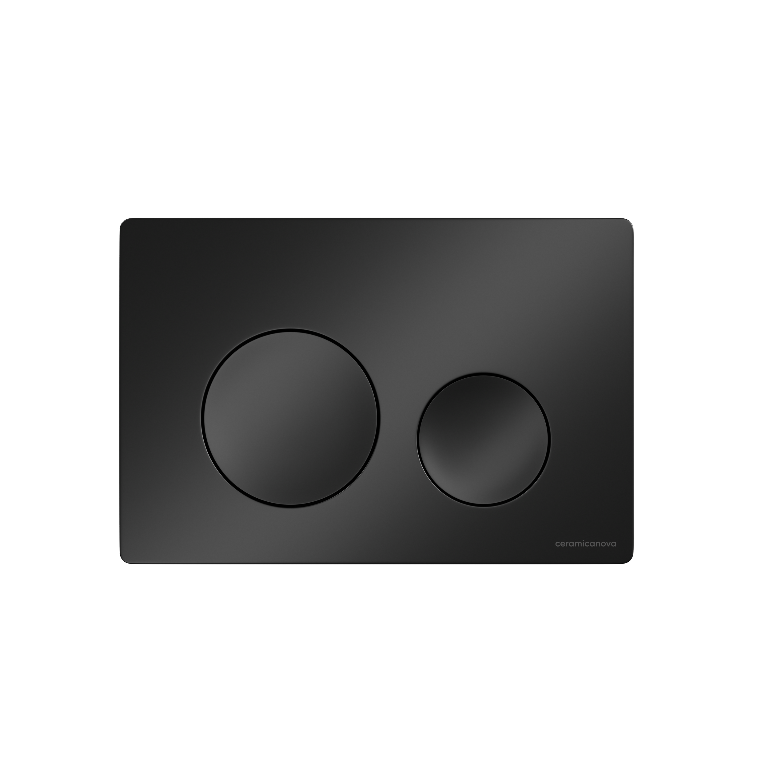 Изображение товара Двойная кнопка смыва Ceramicanova Balance круглые клавиши черный матовый CN12-001MB